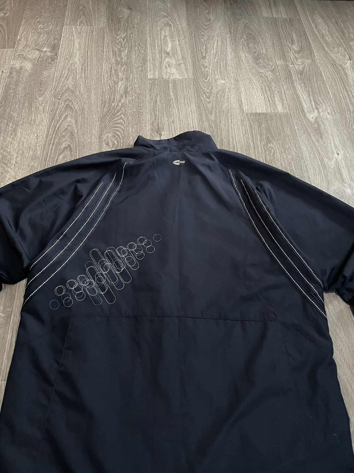 Adidas Vintage 00s Adidas Reflective 3 Stripes Nylon Track Jacket Size US L / EU 52-54 / 3 - 18 Thumbnail
