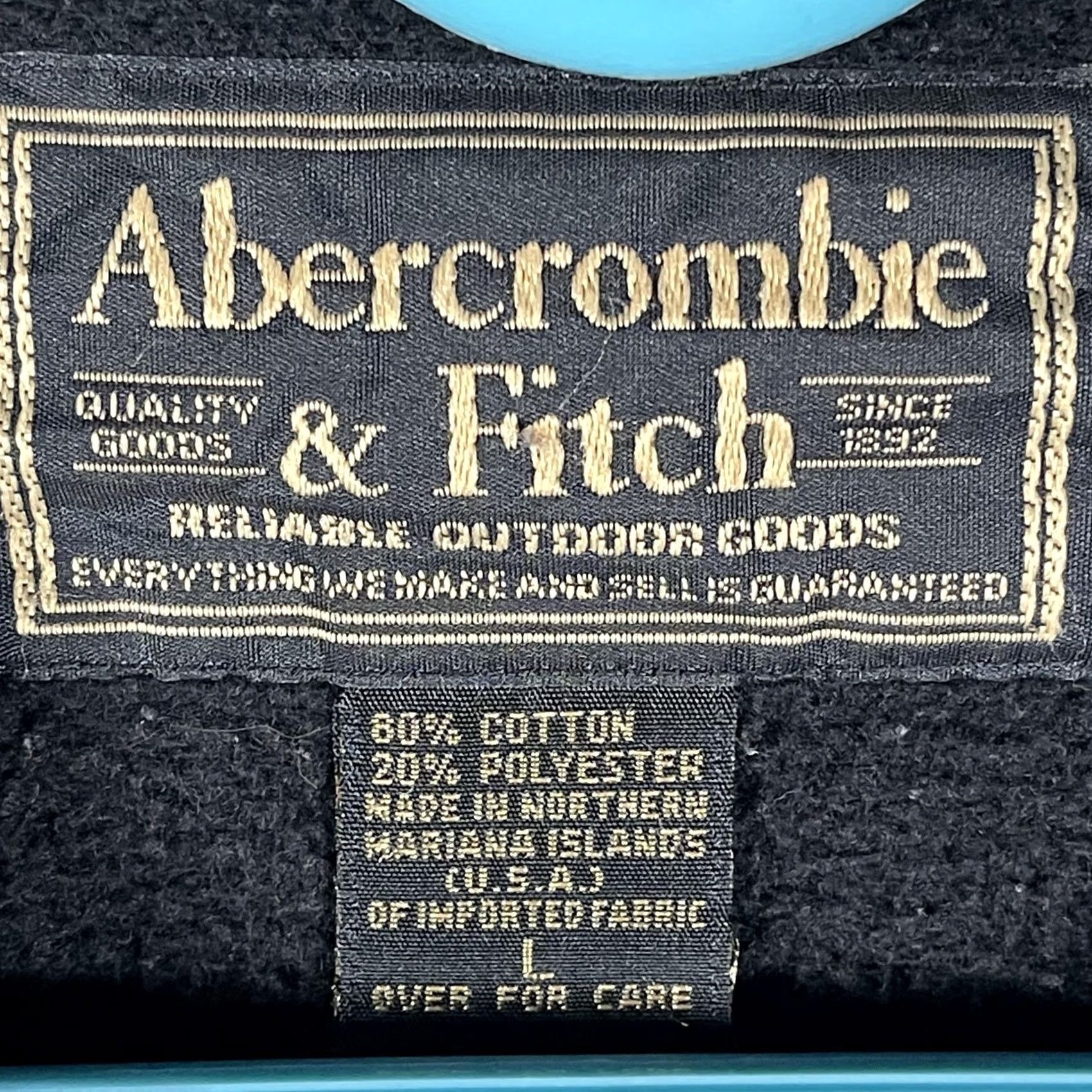 Abercrombie & Fitch Abercrombie & Fitch Crewneck Mens Large Blue Y2K Early 2000s Baggy Sweatshirt Size US L / EU 52-54 / 3 - 4 Thumbnail