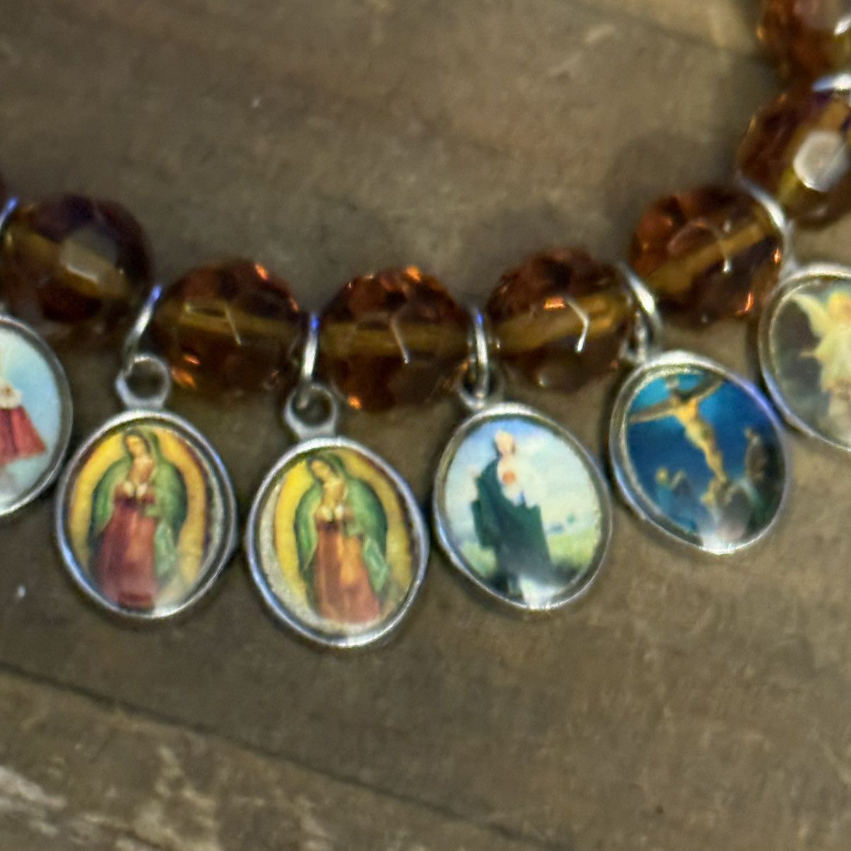 Other Holy Saints beaded charm bracelet Size ONE SIZE - 5 Thumbnail