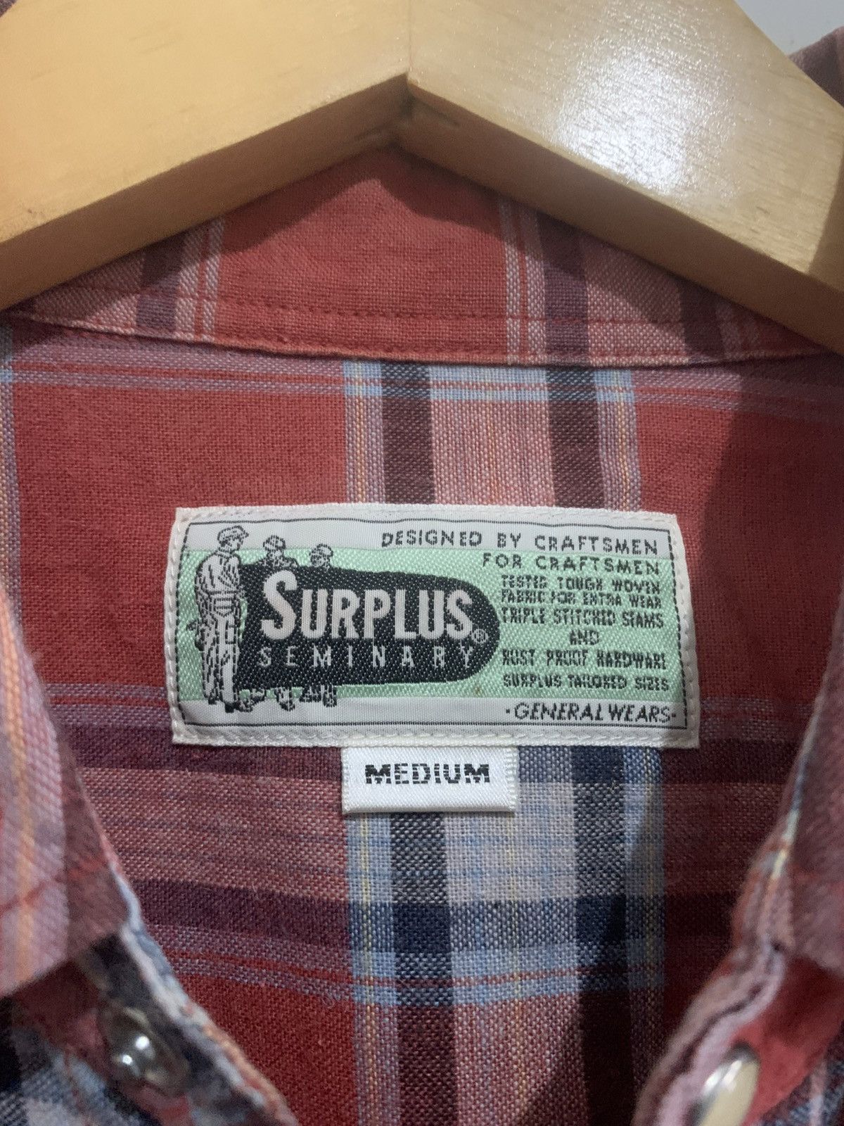 Japanese Brand Surplus Seminary Button Shirt Size US S / EU 44-46 / 1 - 6 Thumbnail