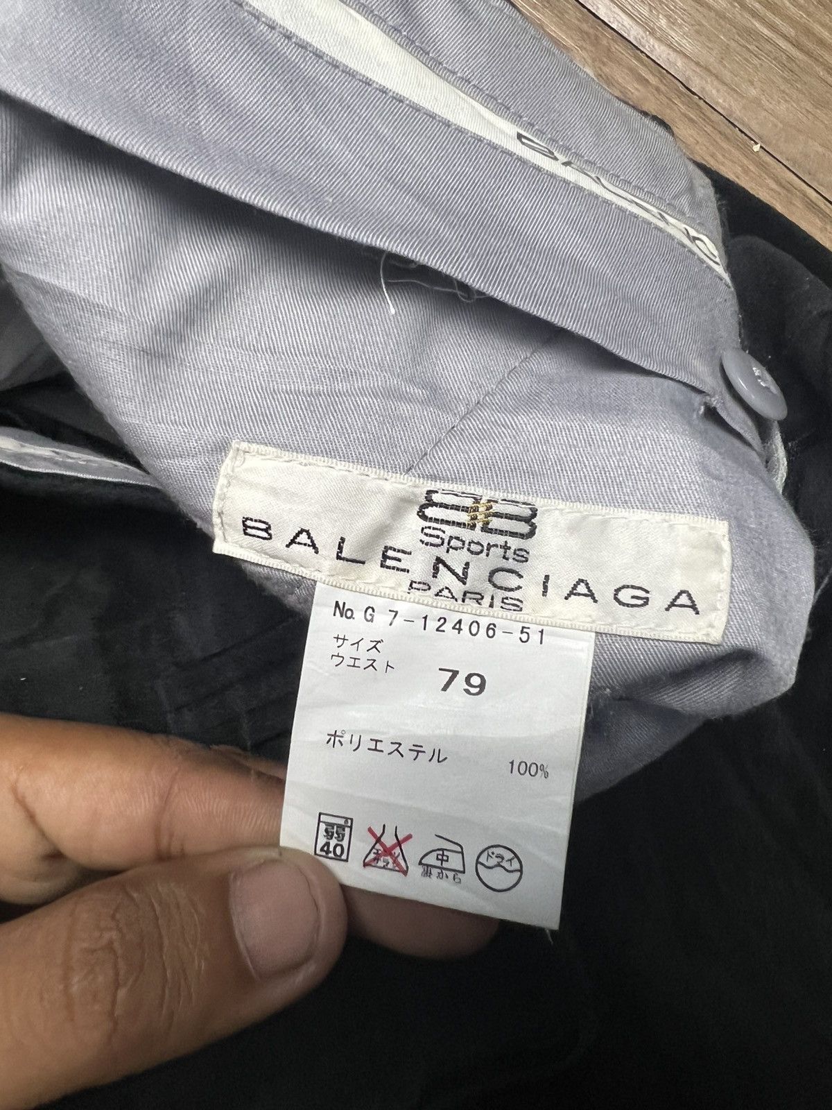 Balenciaga VINTAGE BALENCIAGA BB Sports Velvet Trousers (40) Size US 31 - 11 Thumbnail