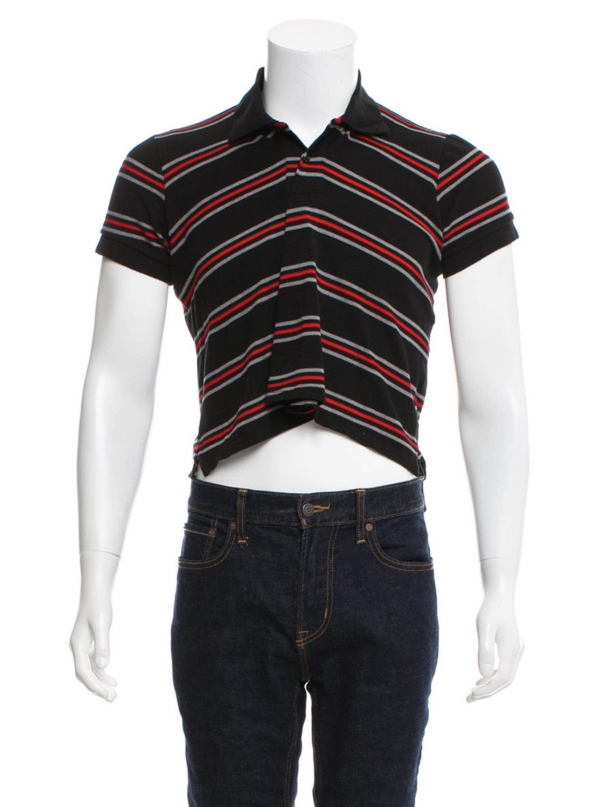 Balenciaga Balenciaga Cropped Curved Polo Size US M / EU 48-50 / 2 - 1 Thumbnail