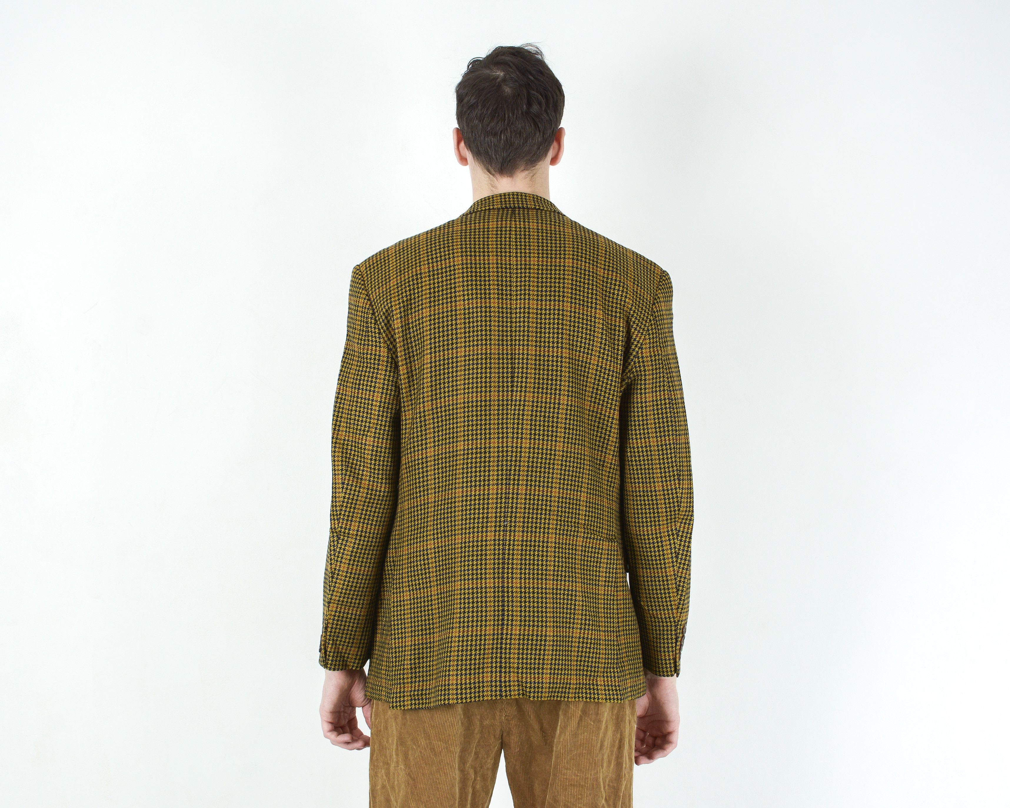 Donegal Tweed × Vintage W18 MAGEE Donegal Tweed L Check Wool Blazer Jacket Coat Size 44S - 5 Thumbnail