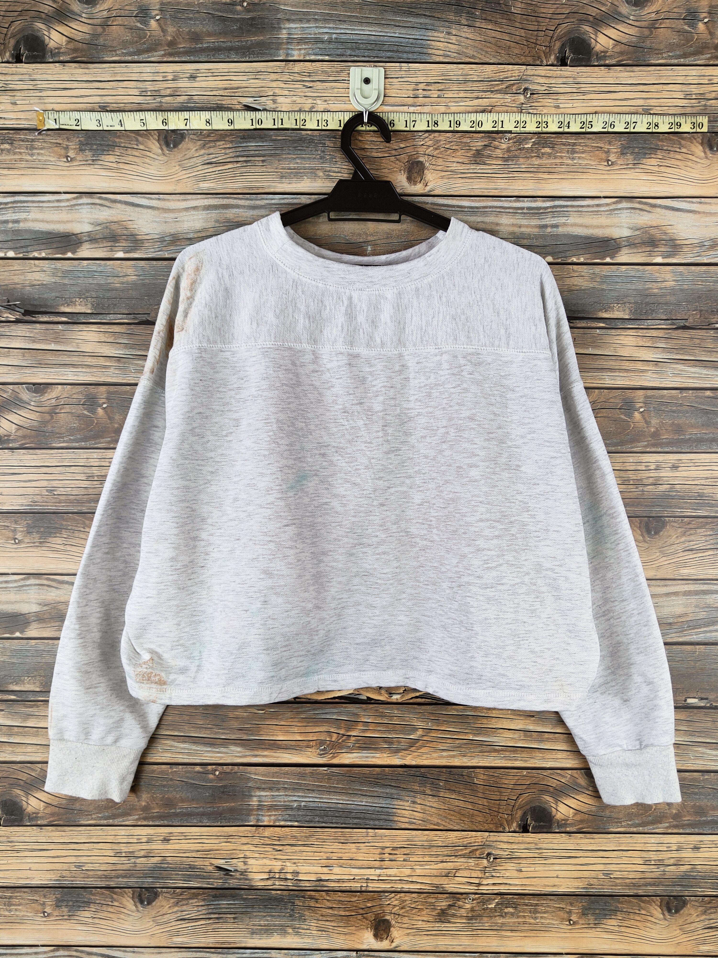 Japanese Brand SUPER RARE 💥 Lunacion Gray Crop Tops Size L / US 10 / IT 46 - 7 Thumbnail