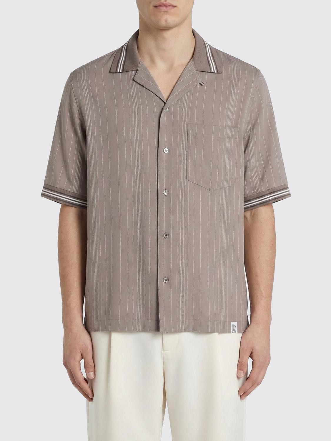 Golden Goose Golden Goose Shirt Men Camel Size US M / EU 48-50 / 2 - 1 Thumbnail