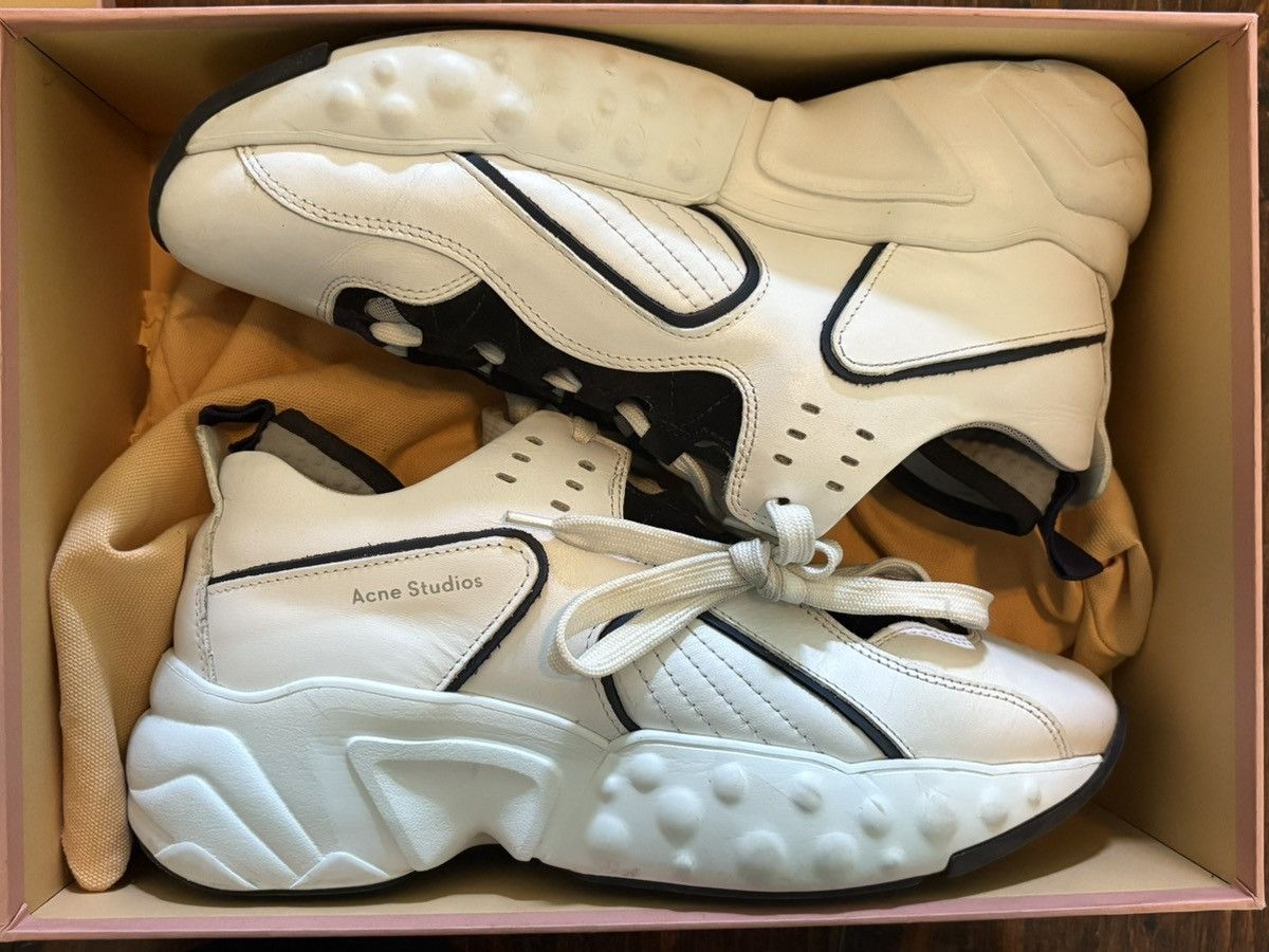 Acne Studios Acne Studios Manhattan Leather & Suede Chunky Sneakers Size US 8.5 / IT 38.5 - 4 Thumbnail
