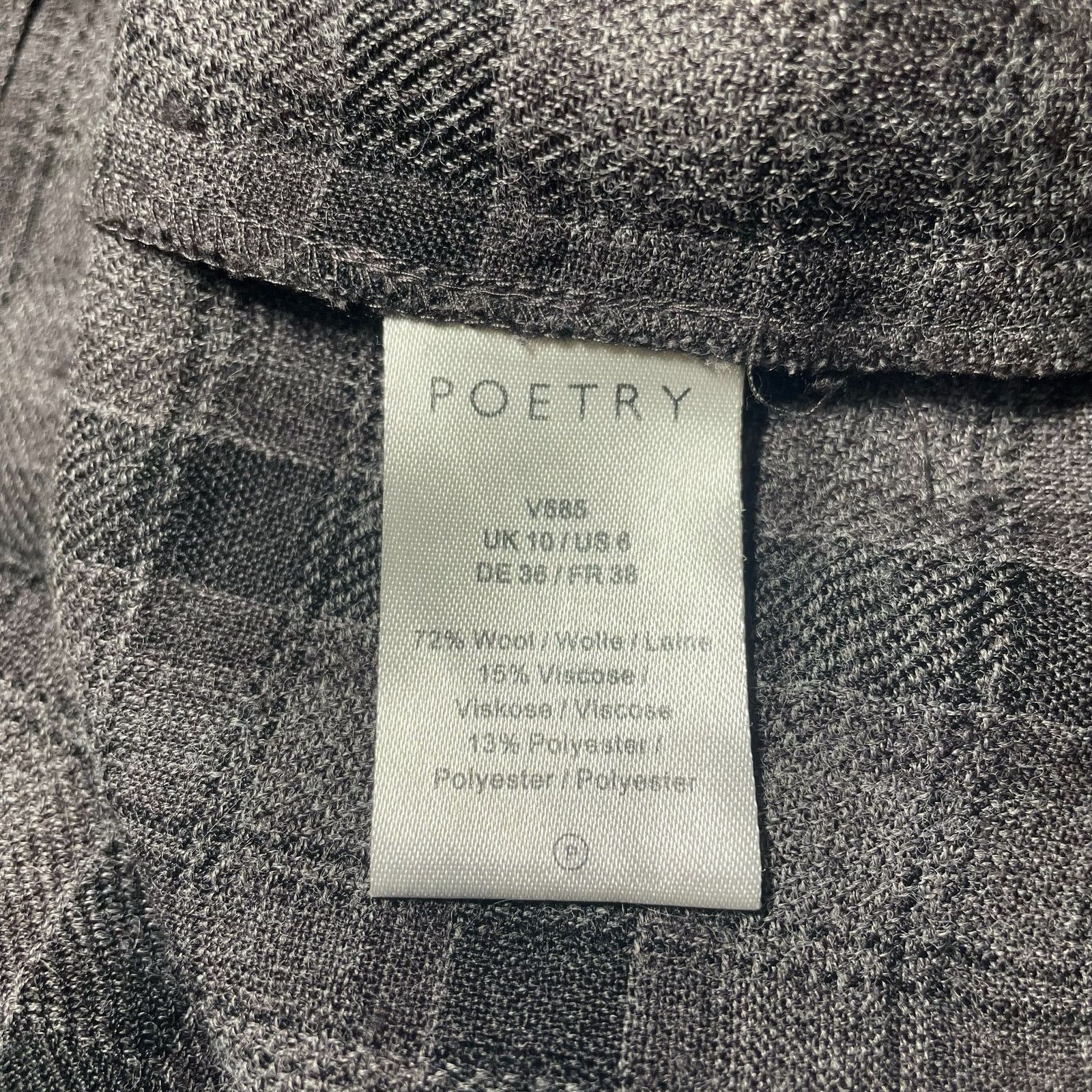 Other Poetry Plaid Wool Blend Shirt Dress Pleated Front Size 6 Size M / US 6-8 / IT 42-44 - 4 Thumbnail