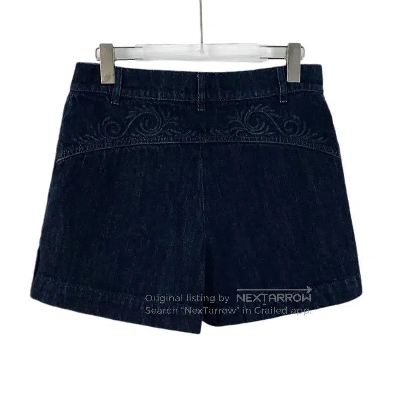 Chanel Chanel Deep Blue Cotton Ladies Shorts . Size 22" - 2 Thumbnail