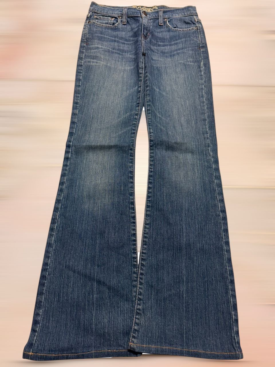 Japanese Brand VINTAGE 1990s BELL BOTTOM BOOTCUT ABERCROMBIE WHISKERS Size US 27 - 2 Thumbnail