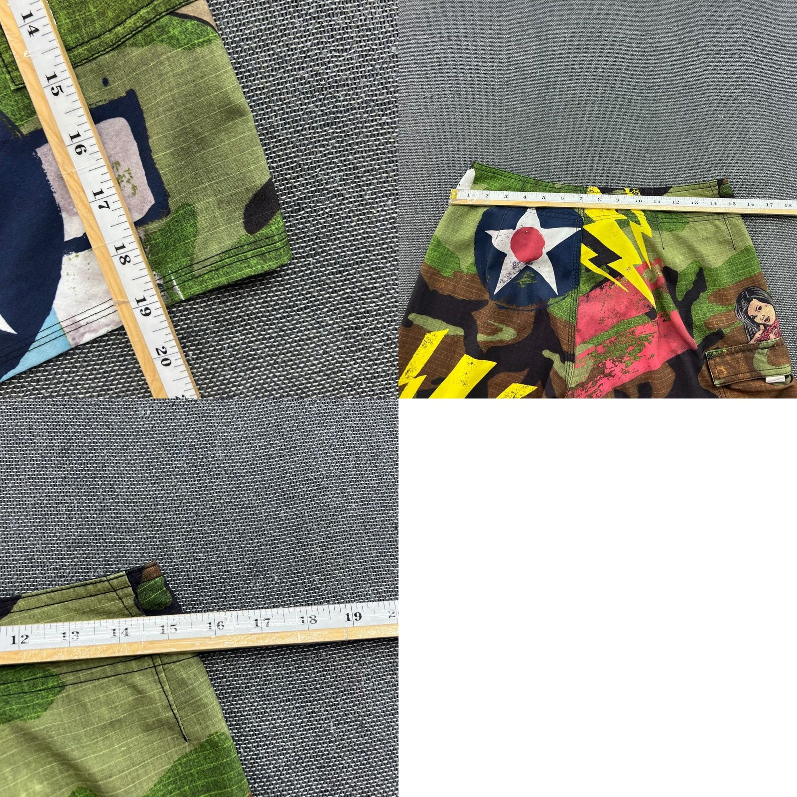 Quiksilver VINTAGE Quiksilver Board Shorts Mens Size 28 Drawstring Camo Flying Fortress Size US 28 / EU 44 - 8 Thumbnail