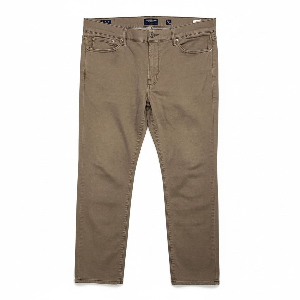 Lucky Brand Lucky Brand Men 40x30 410 Athletic Slim Chino Pants Green Size US 40 / EU 56 - 1 Thumbnail