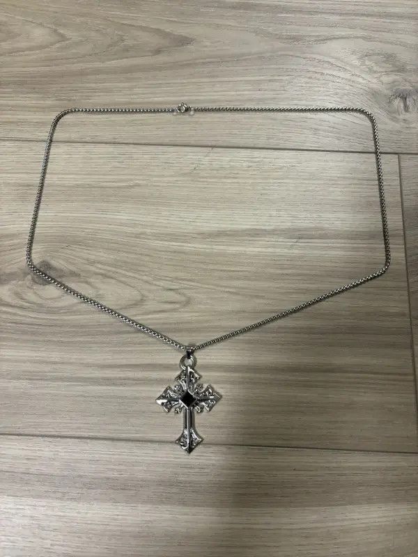 Japanese Brand GA2b - Black Ore Cross Necklace Size ONE SIZE - 8 Thumbnail
