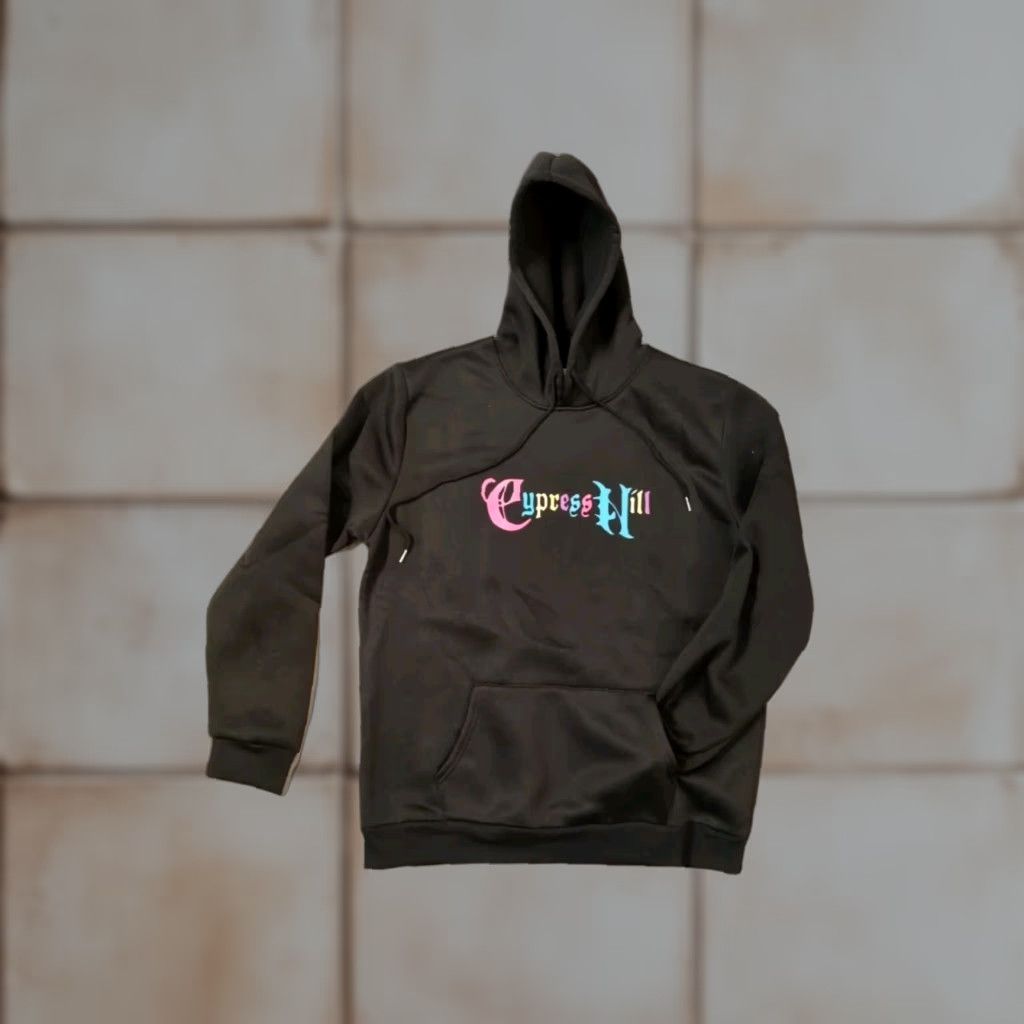 Vintage Cypress Hill Hoodie Unbranded 47" Chest Black Long Sleeve Hooded Graphic Print Unisex Adults L Mens Womens Hip Hop 90s Size US L / EU 52-54 / 3 - 1 Thumbnail