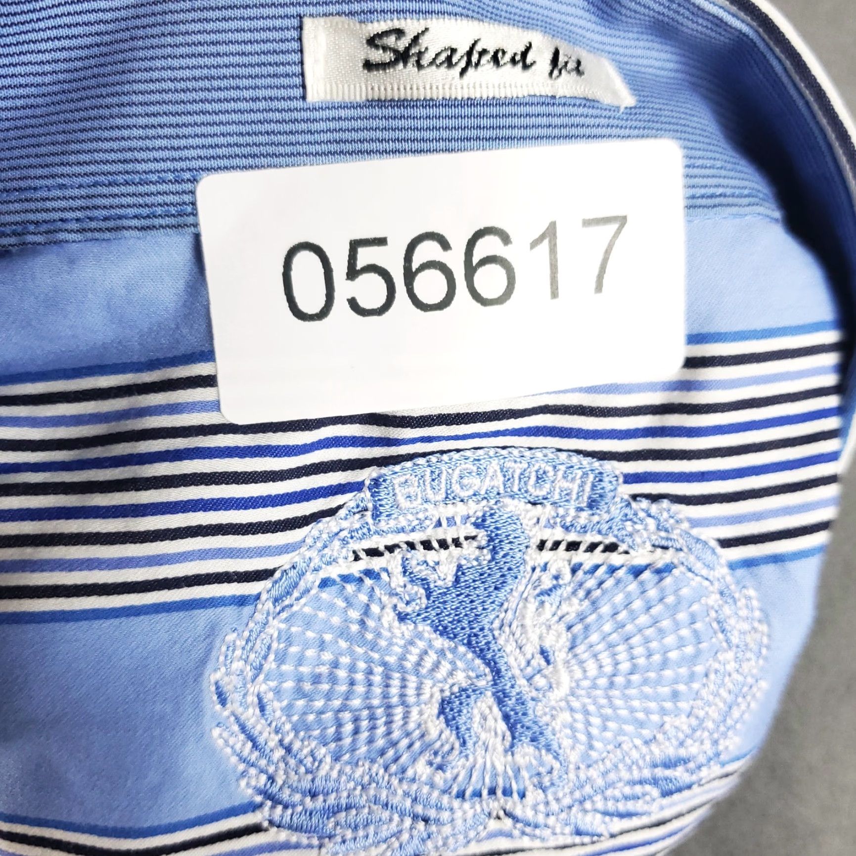 BUGATCHI VINTAGE Bugatchi Uomo Men’s Button-Up Shirt Small Blue Striped Classic Casual Formal Size US S / EU 44-46 / 1 - 8 Thumbnail