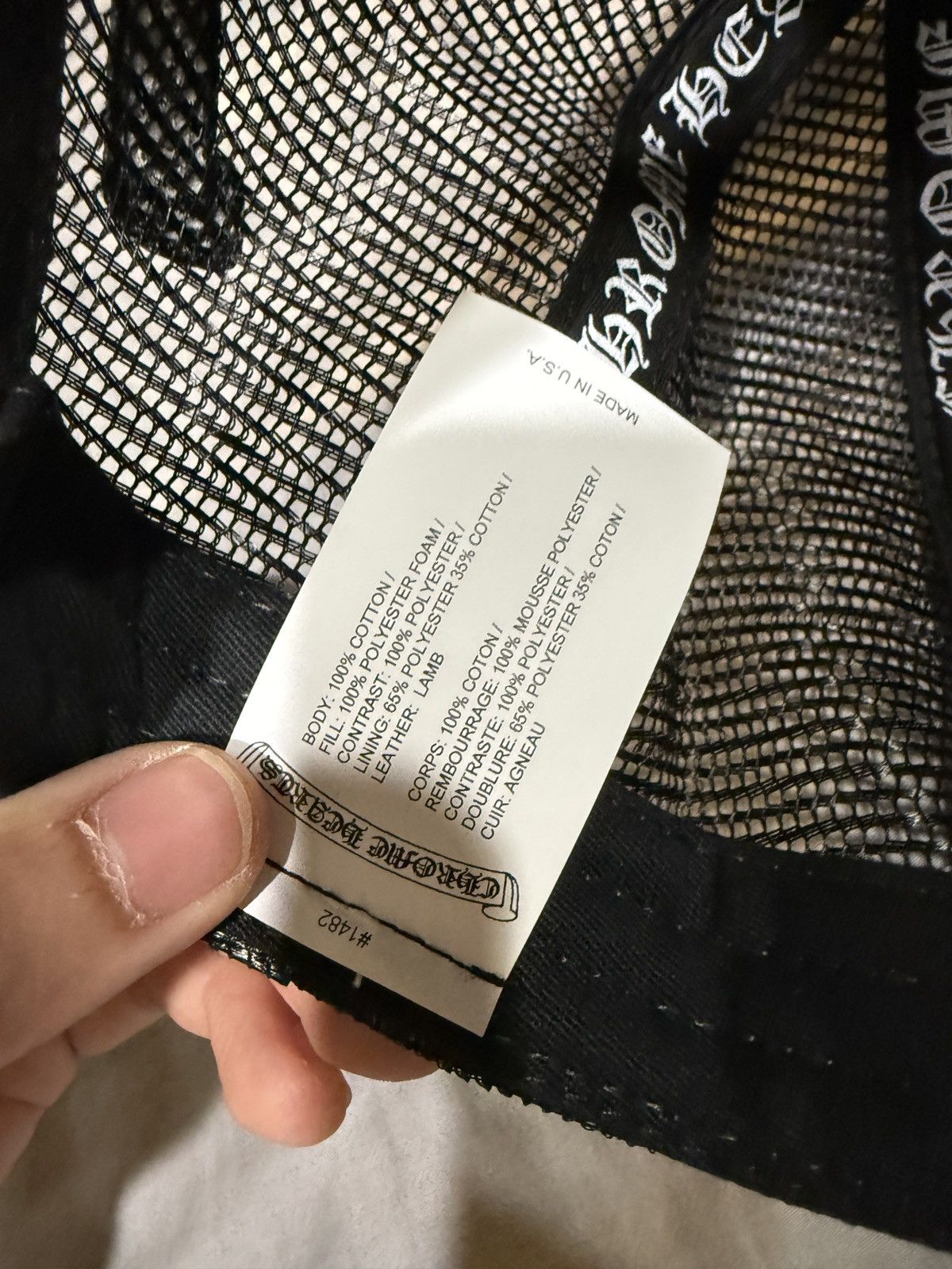 Chrome Hearts Chrome Hearts Black Cemetery Hat Black Patches Size ONE SIZE - 7 Thumbnail