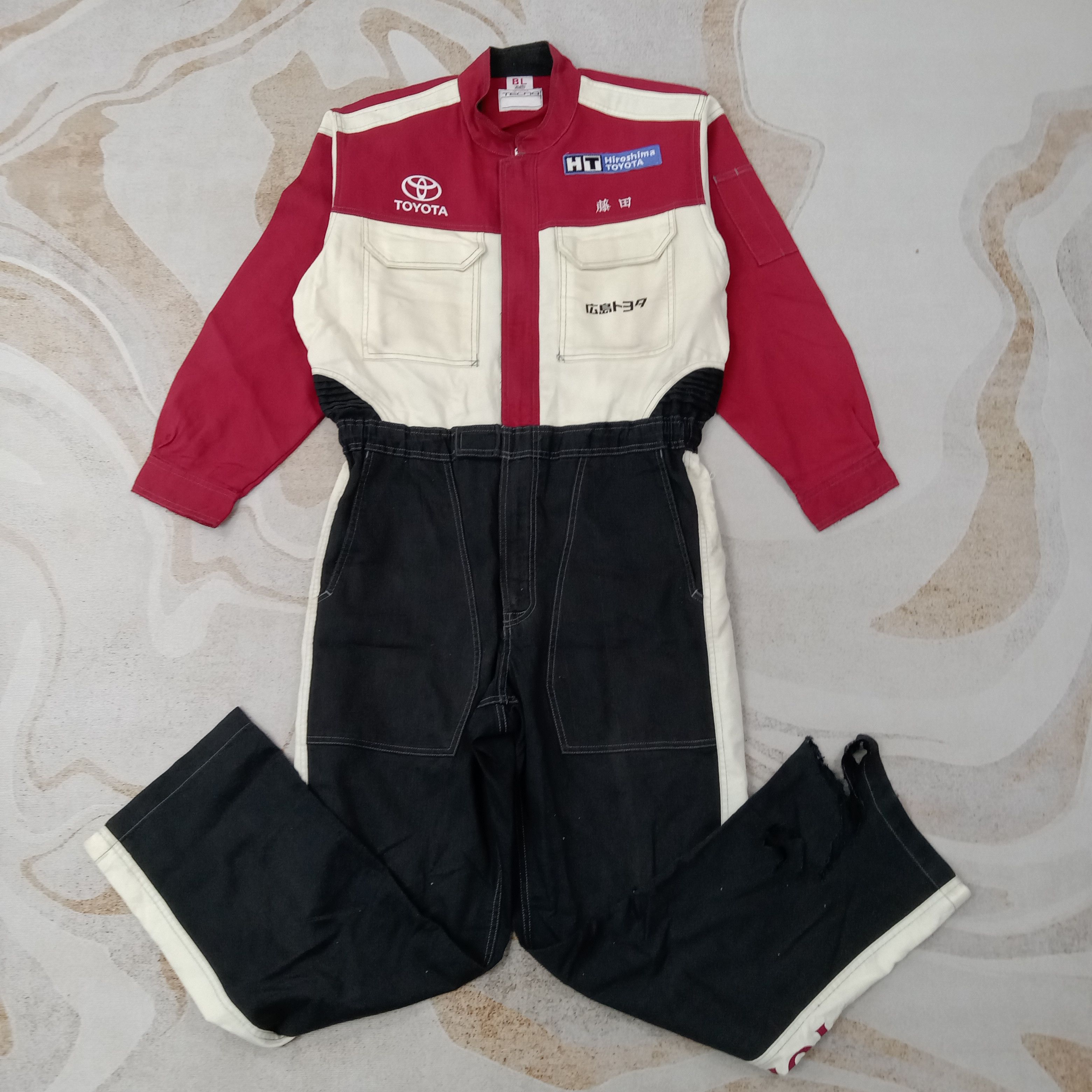 Japanese Brand Toyota Tecno Racing Team Coverall Jacket C261N28 Size US L / EU 52-54 / 3 - 6 Thumbnail