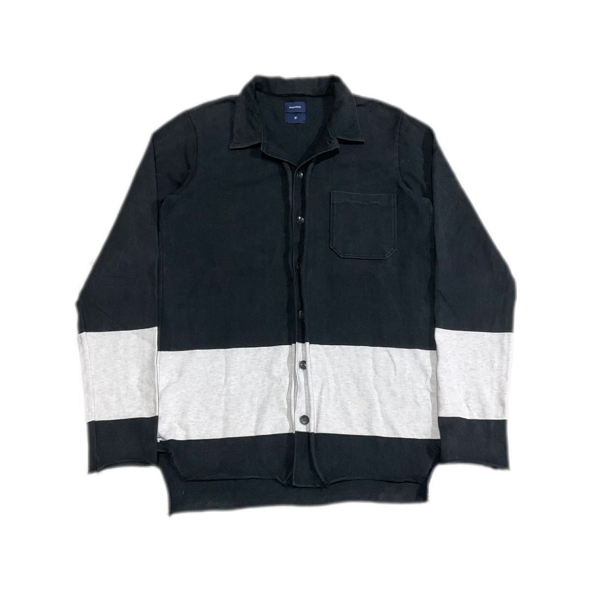 Japanese Brand × Maison MIHARA YASUHIRO 🔥Archived Miharayasuhiro Frayed Cardigan Shirt Size US M / EU 48-50 / 2 - 2 Thumbnail