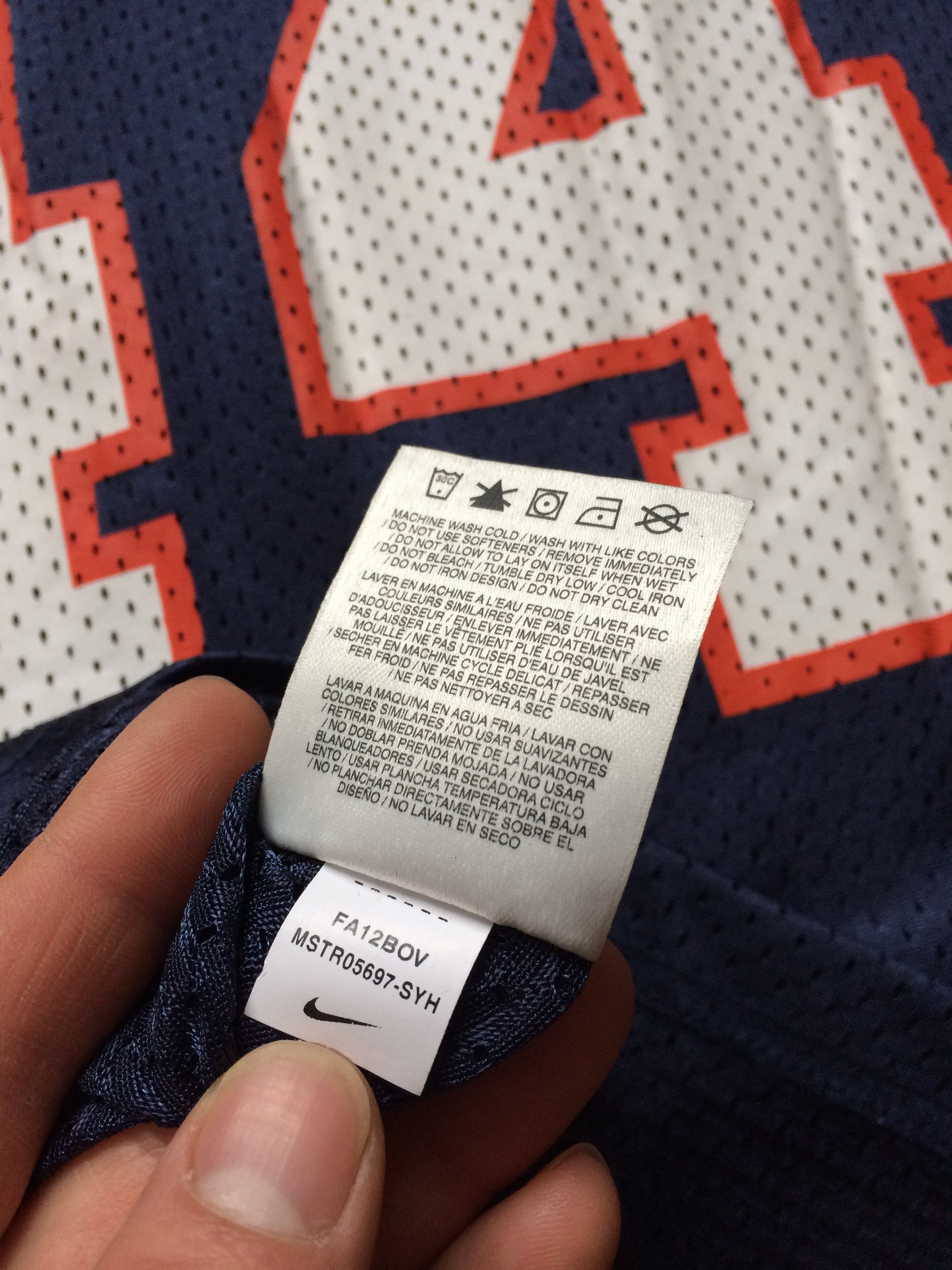 NFL × Nike × Vintage Vintage Nike NFL Syracuse Orange #44 Jersey Size US L / EU 52-54 / 3 - 8 Thumbnail