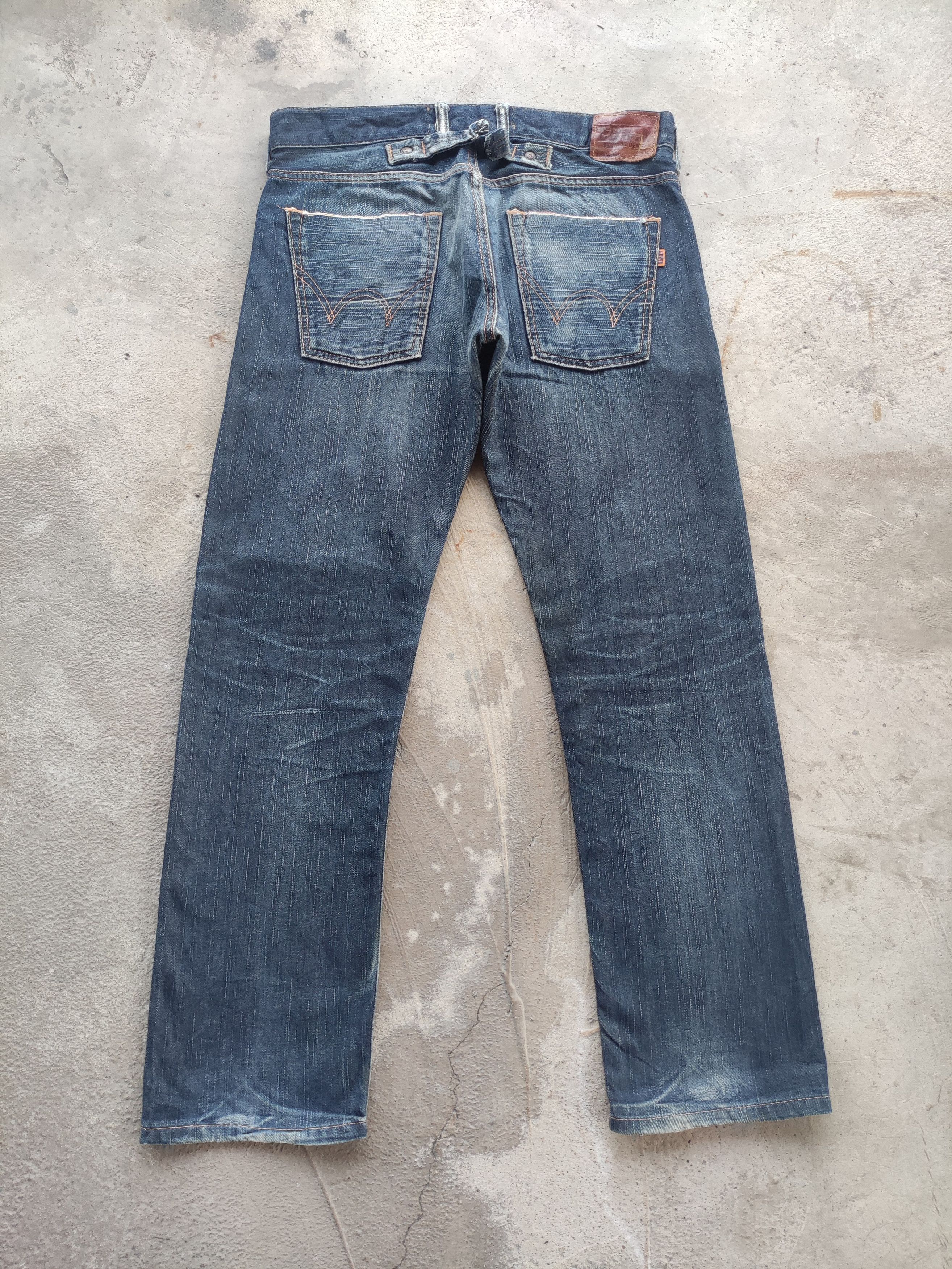 Edwin Vintage Edwin Japan Selvage Distressed Faded Denim Size US 34 / EU 50 - 12 Thumbnail