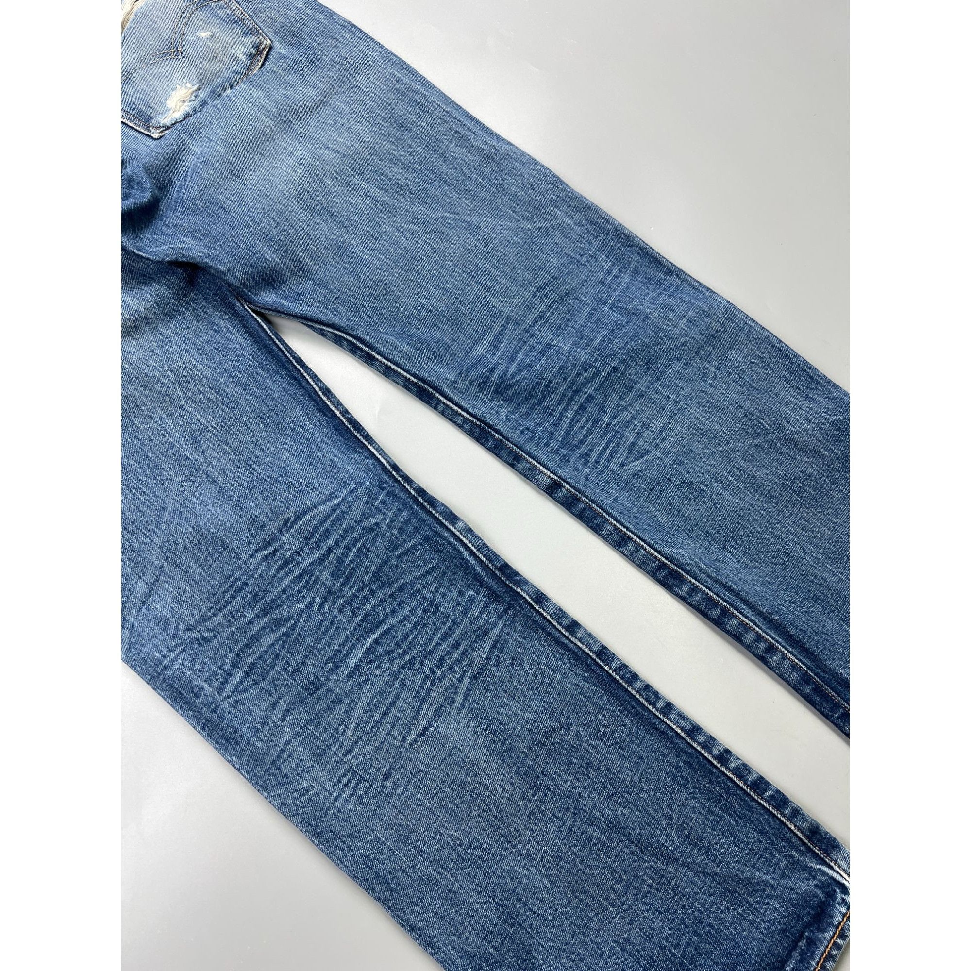 Levi's Levi’s 501 Distressed Denim Jeans Pants (Y0918) Size US 34 / EU 50 - 12 Thumbnail