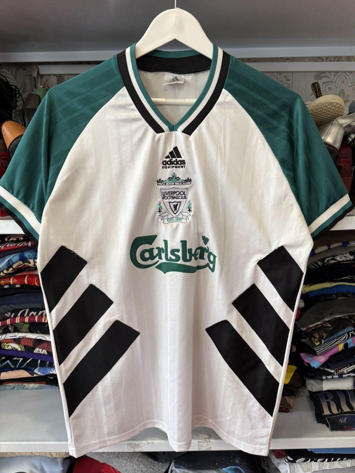 Adidas Vintage Adidas Equipment Liverpool Soccer Jersey 90s Y2K Size US M / EU 48-50 / 2 - 6 Thumbnail