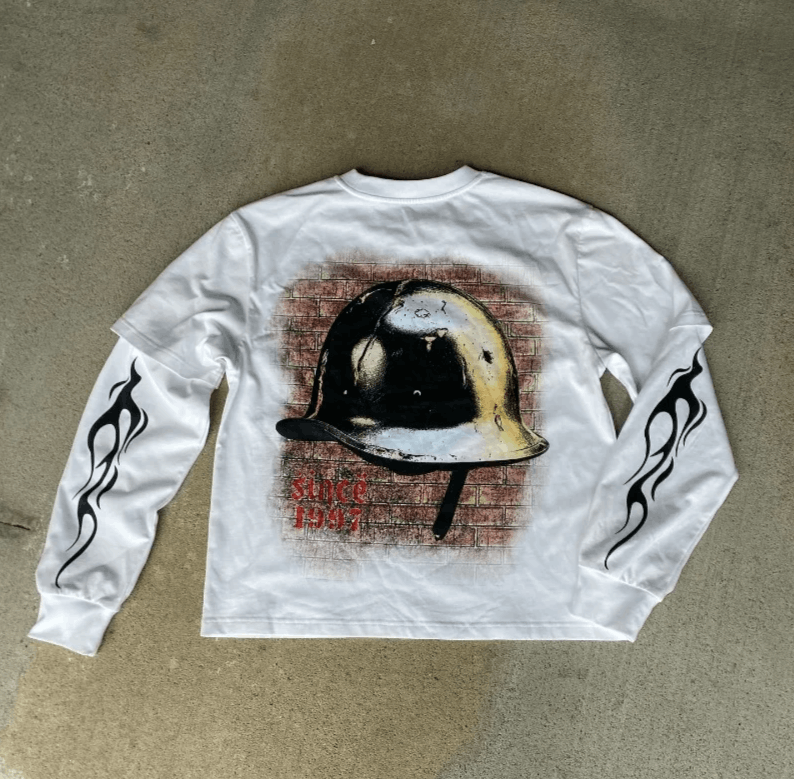 Vision Streetwear American Gothic Harajuku anime printed long sleeve Size US M / EU 48-50 / 2 - 8 Thumbnail