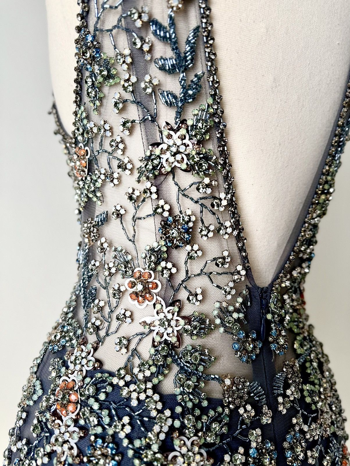 Other Brand New US 4 Jovani Maxi Beaded Evening Gown Size S / US 4 / IT 40 - 9 Thumbnail