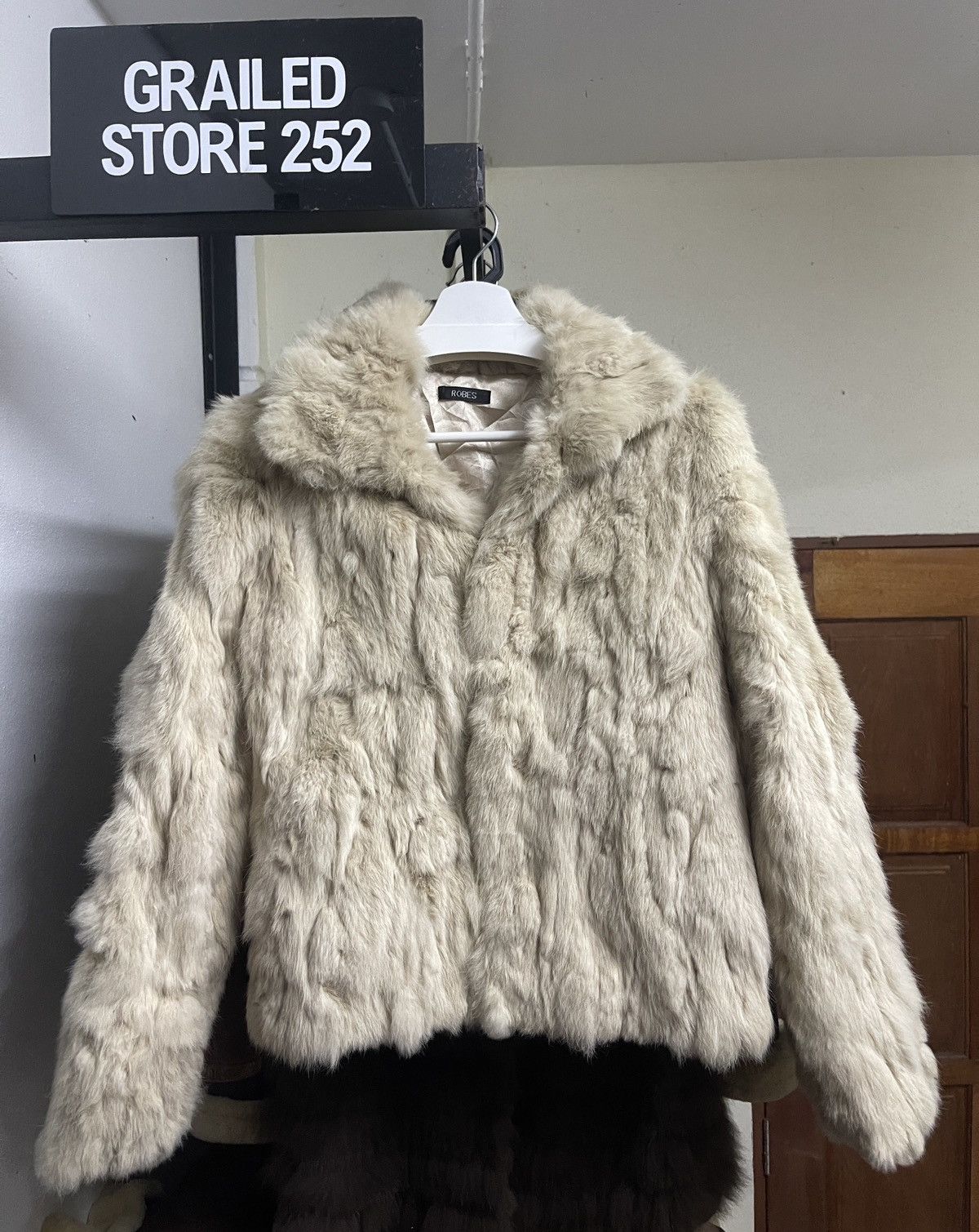 Vintage Vintage Robes Real Rabbit Fur Jacket Size M / US 6-8 / IT 42-44 - 2 Thumbnail