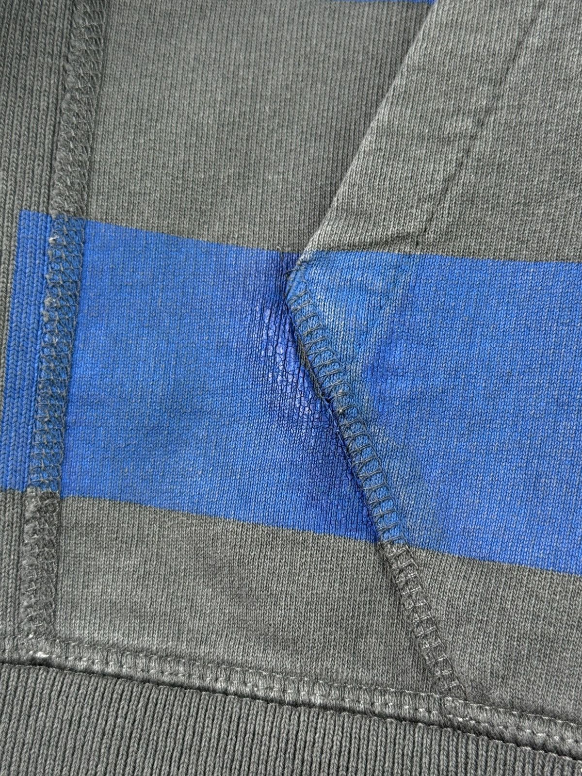Helmut Lang Helmut Lang Blue Striped “Standard Bars” Hoodie Size US XL / EU 56 / 4 - 15 Thumbnail
