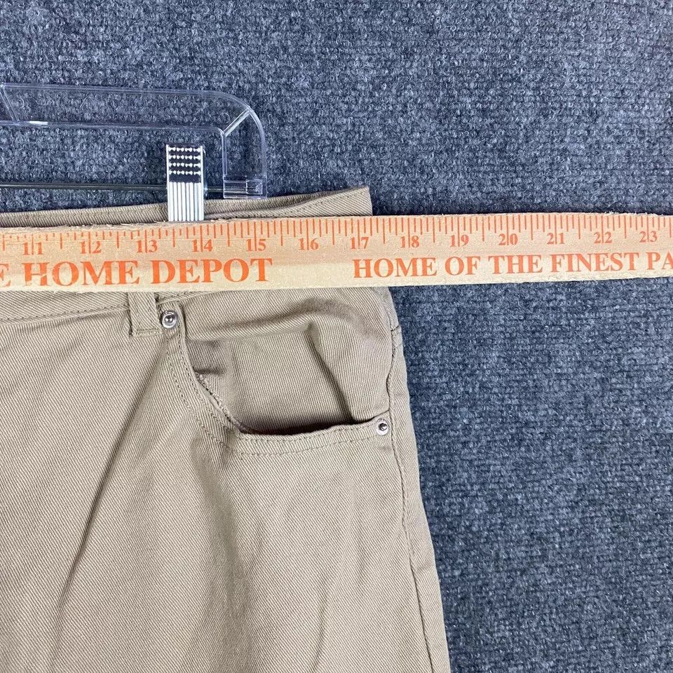 H&M H&M Jeans Women's Size 16 Wide Leg Denim Beige Distressed Size 38" / US 16 / IT 52 - 3 Thumbnail