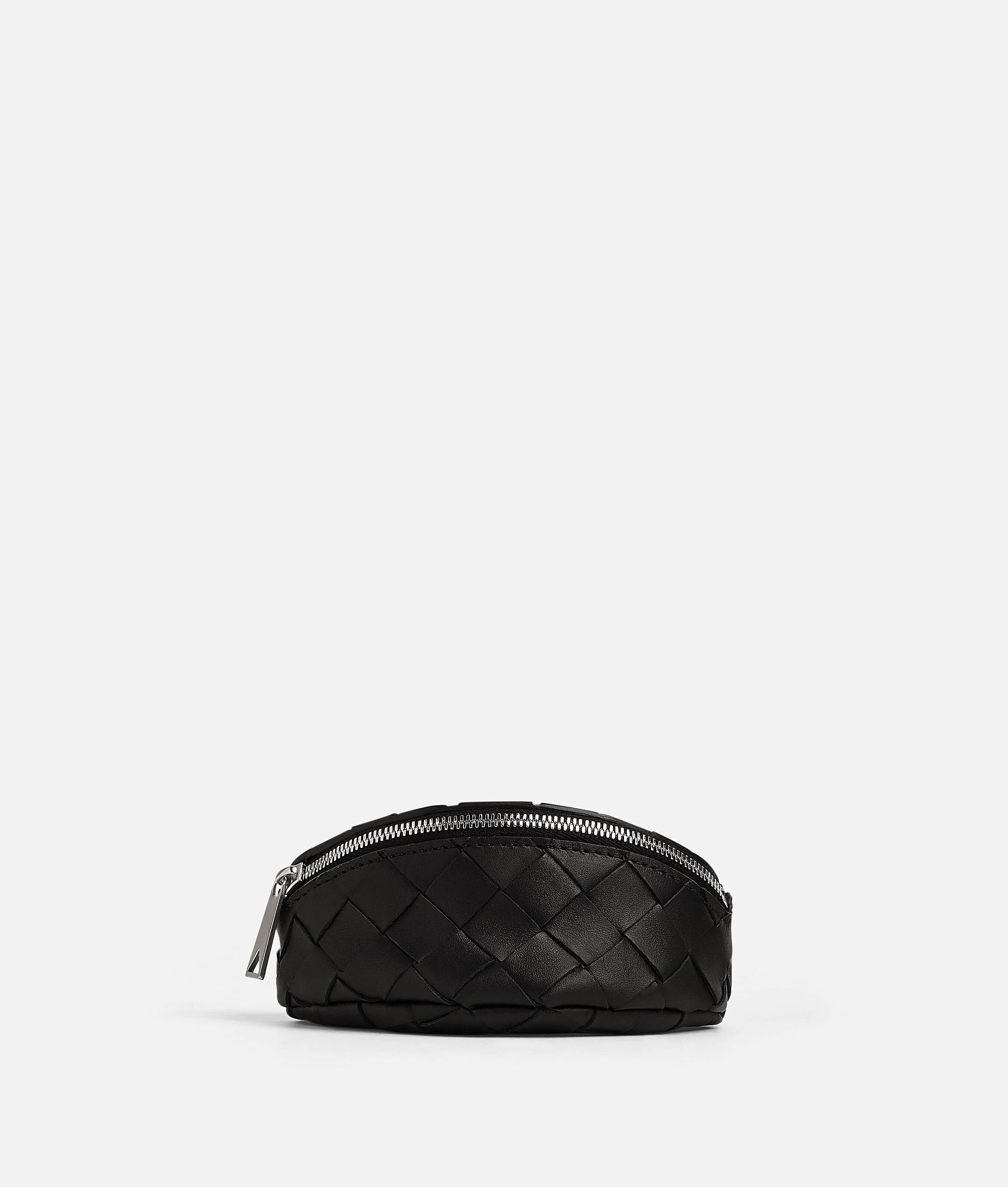 o1n1vont1124 Size: OS / Intrecciato Wrist Pouch in Black