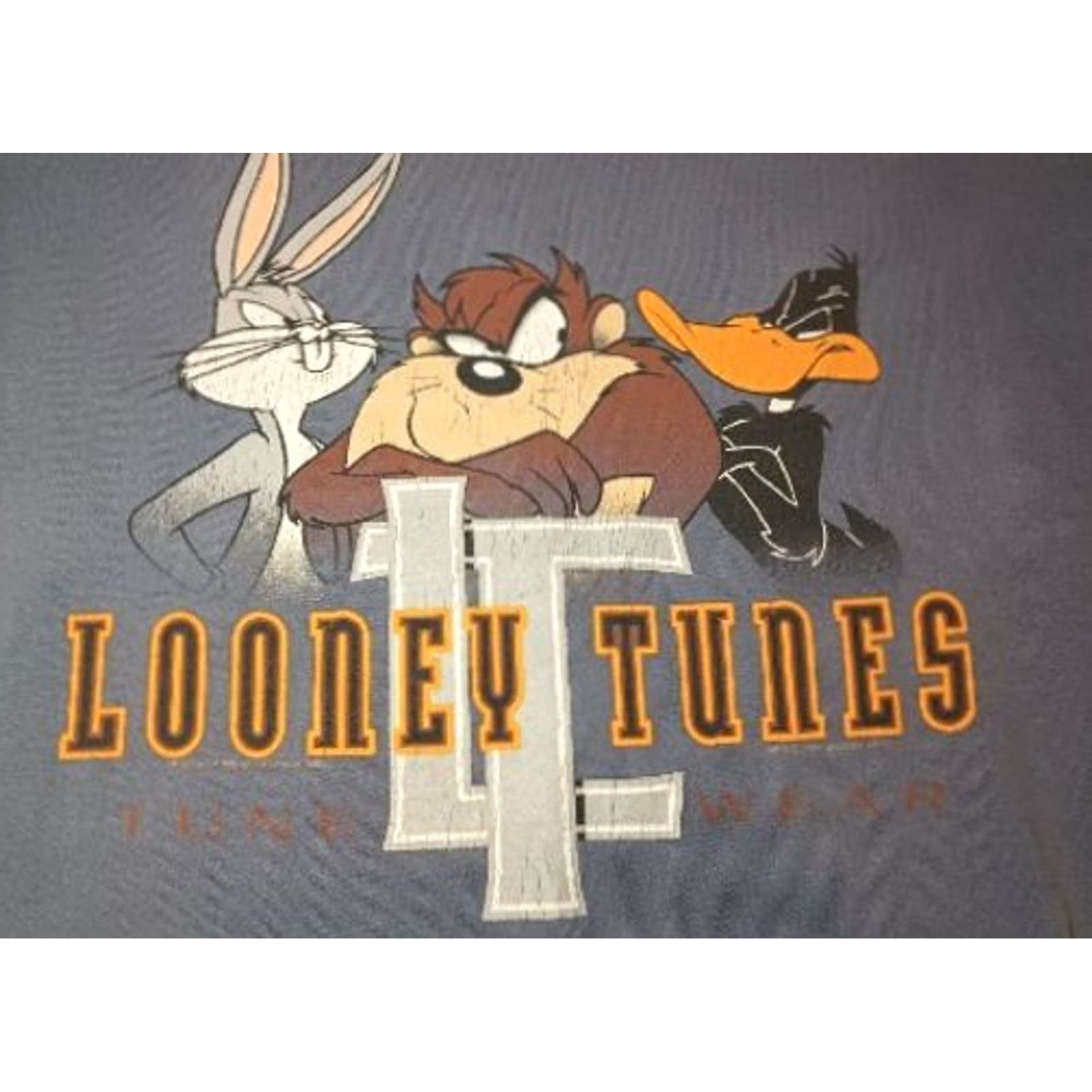 Vintage Vintage 90s Looney Tunes Taz Bugs Daffy Crewneck Sweatshirt Tune Wear Wu L True Size US L / EU 52-54 / 3 - 4 Thumbnail