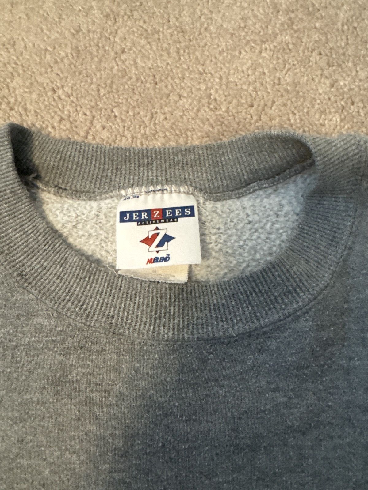 Jerzees Vintage Jerzees Grey Crewneck Size M Size US M / EU 48-50 / 2 - 2 Thumbnail