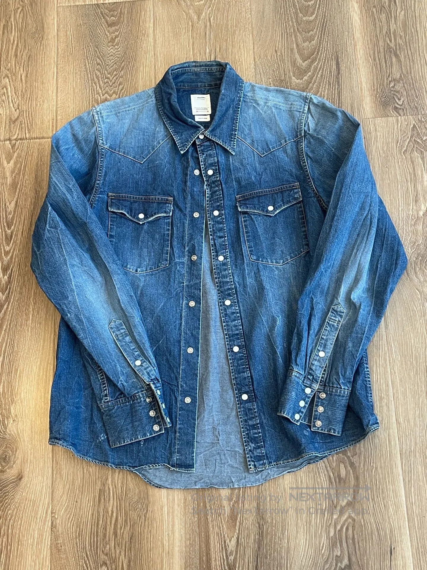 Visvim Visvim 19AW Bandito Dry Denim Shirt. Size US M / EU 48-50 / 2 - 2 Thumbnail