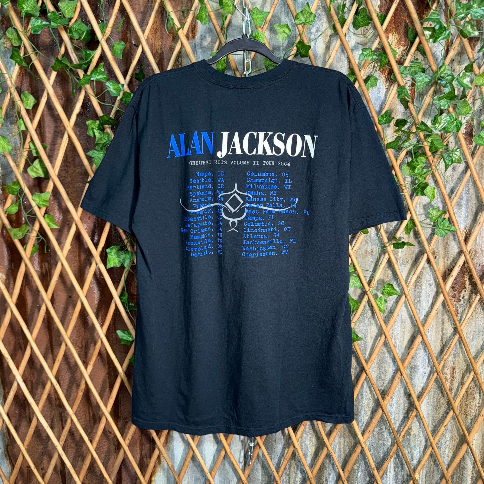 Anvil Vintage Y2K Alan Jackson tour 2004 country music 00s t-shirt Size US L / EU 52-54 / 3 - 2 Thumbnail
