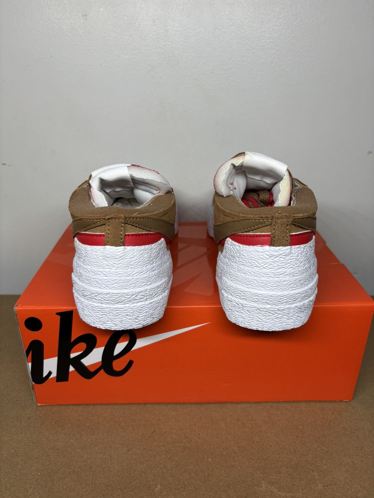 Nike × Sacai Nike Blazer Low x Sacai British Tan 2021 Men's Size 6.5 Size US 6.5 / EU 39-40 - 4 Thumbnail