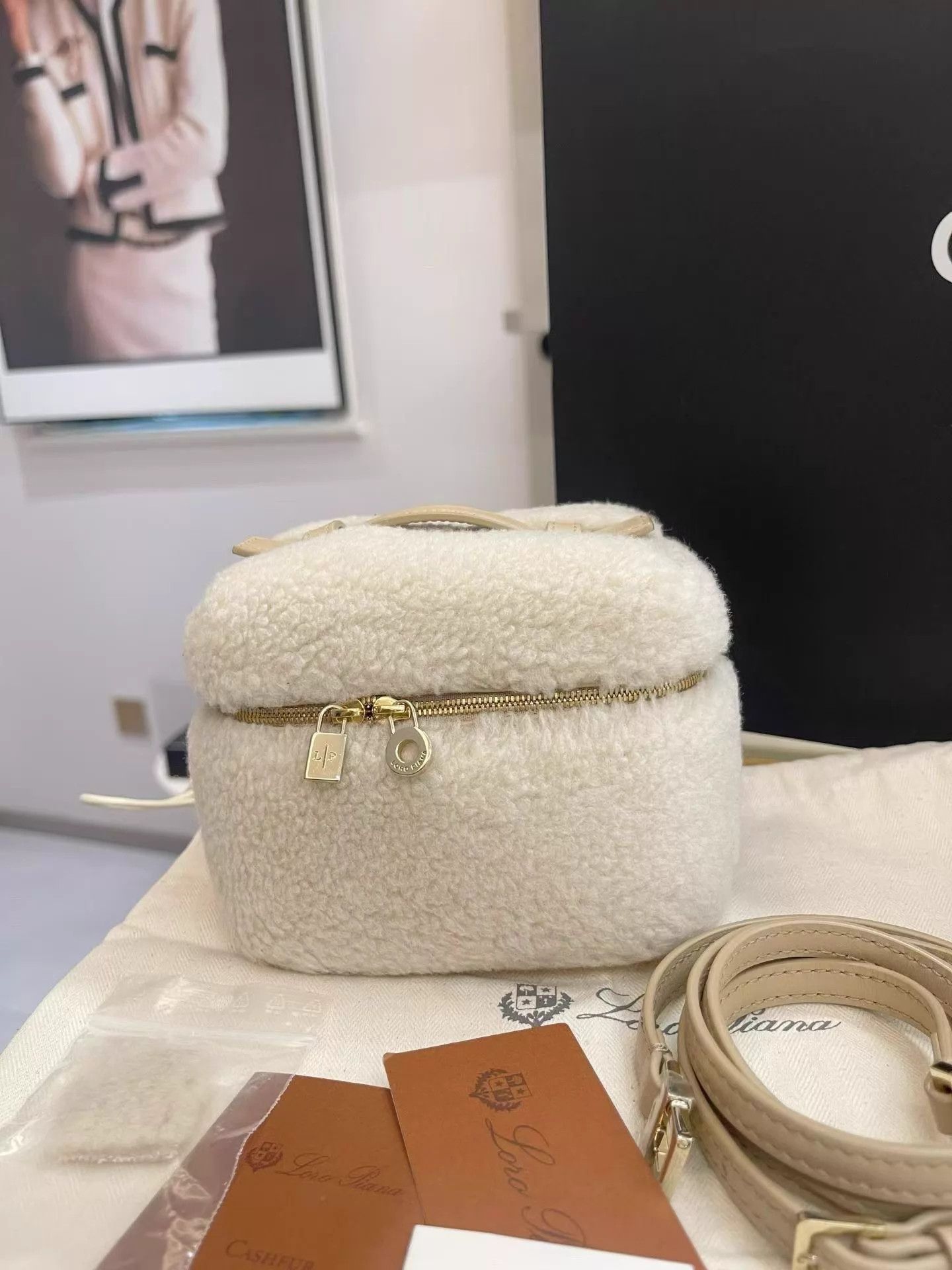 Loro Piana Loro Piana Extra Pocket 11.5 Cashfur 14x10x10 Size ONE SIZE - 1 Thumbnail