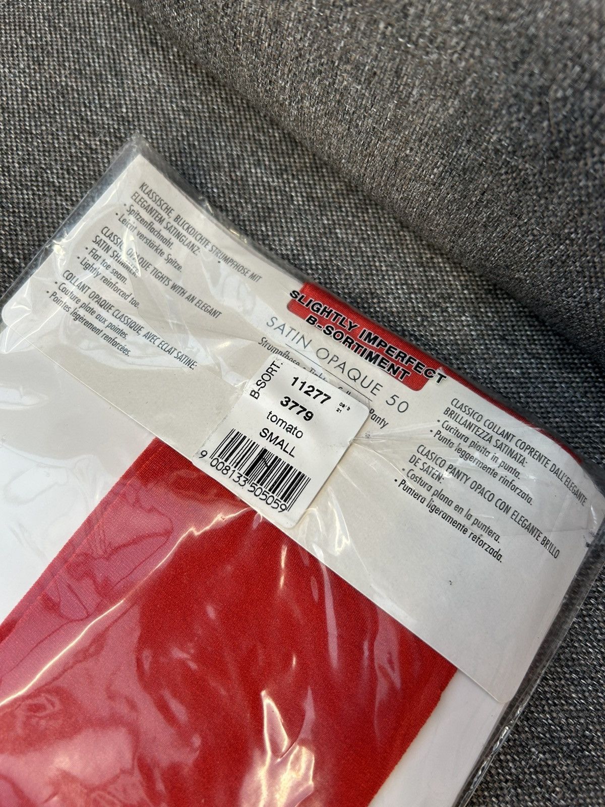 Wolford Wolford Satin Opaque Tights 50 Size Small Tomato Red NEW Size ONE SIZE - 3 Thumbnail