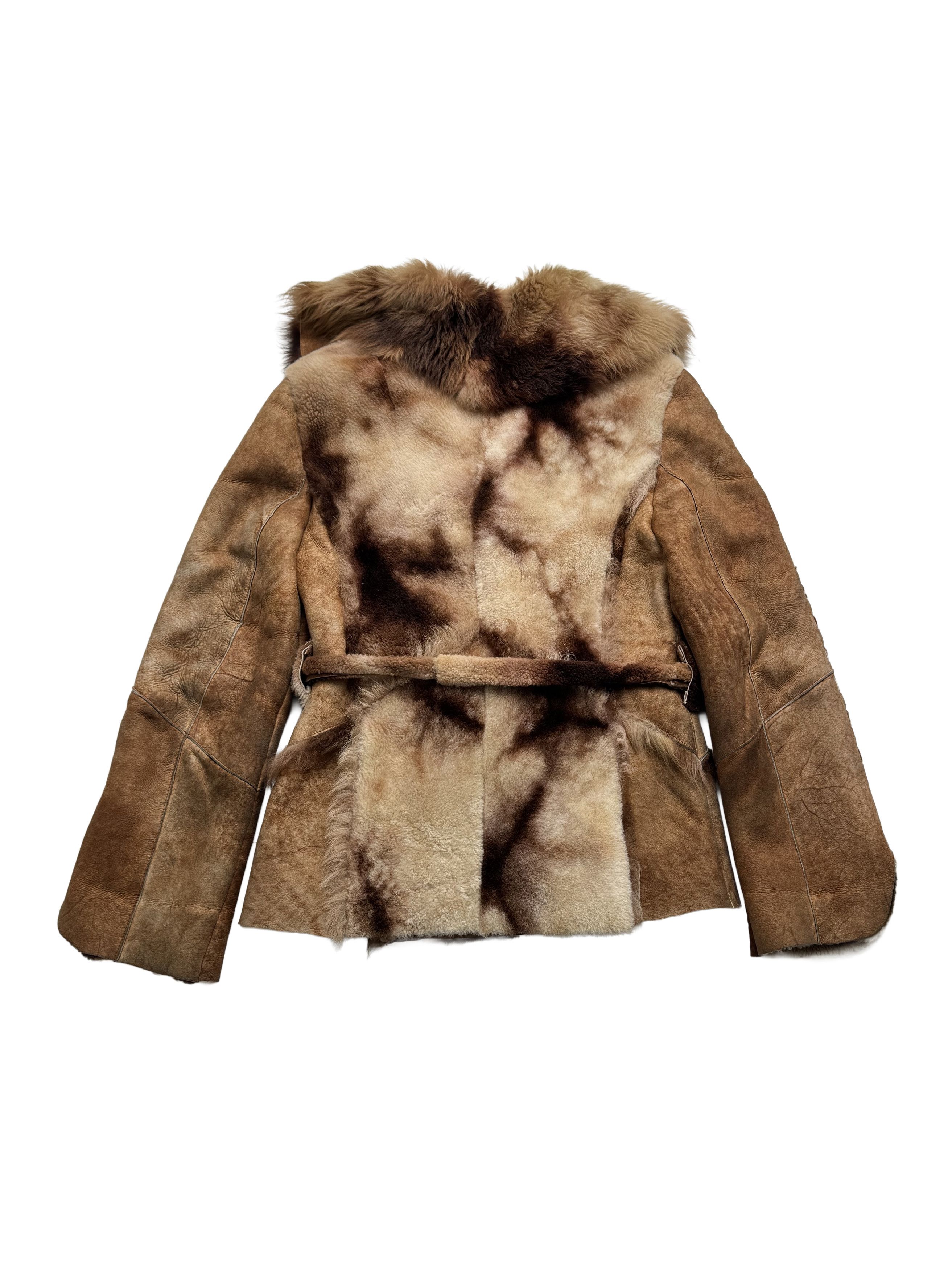 Japanese Brand Vintage Hooded Real Sheepskin Jacket With Belt Size S / US 4 / IT 40 - 14 Thumbnail