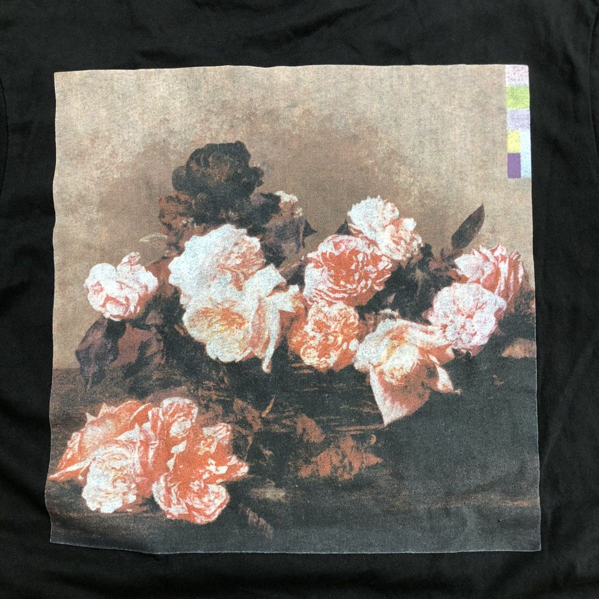 🇮🇹 SS18 Raf Simons New Order x Joy Division Flowers Black Tee