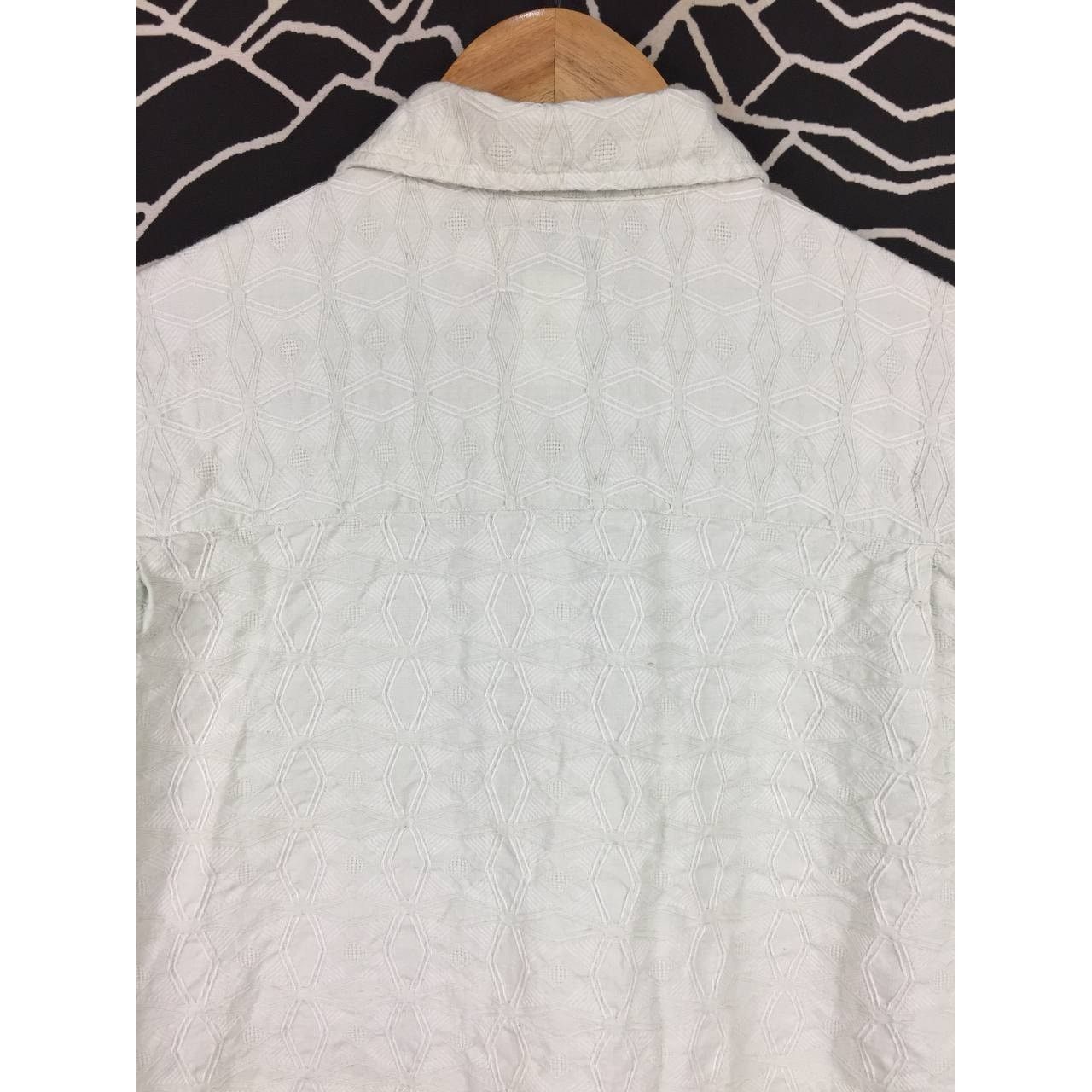 Quiksilver Quiksilver Minimal Embossed Patterned Button Up Shirt Size US M / EU 48-50 / 2 - 8 Thumbnail