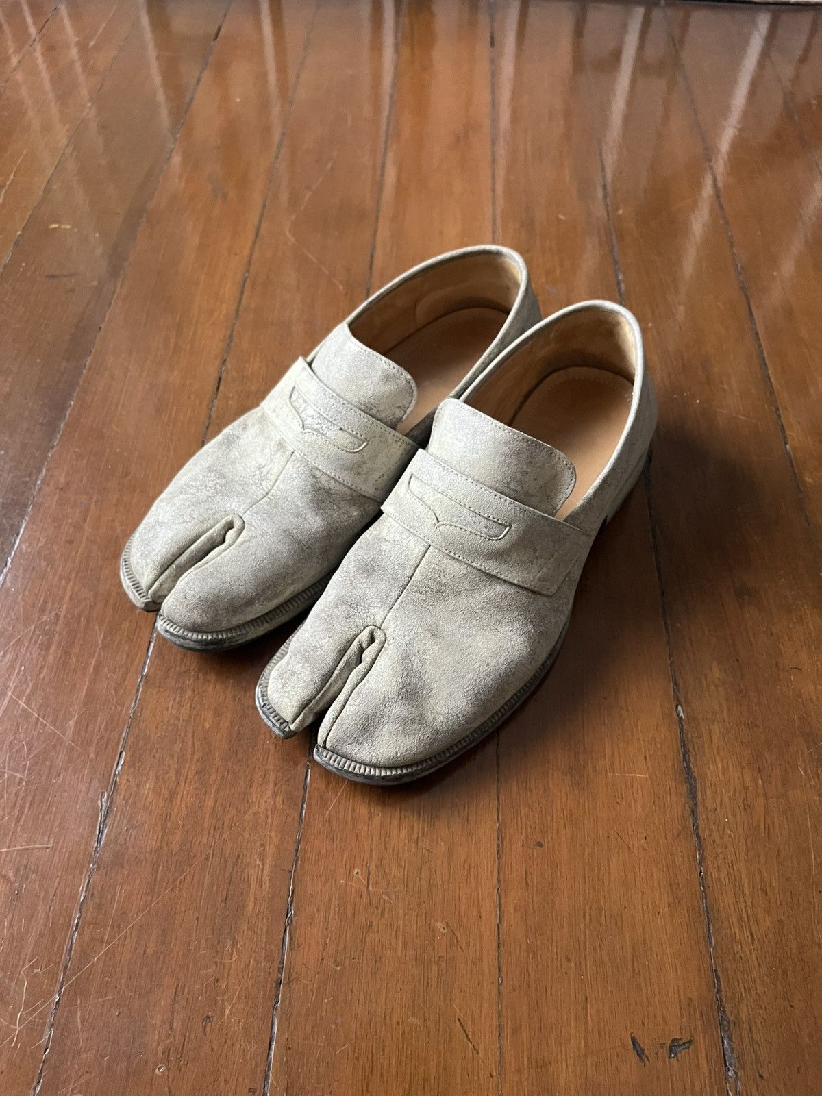 2020 Maison Margiela White Tabi Advocate Loafers