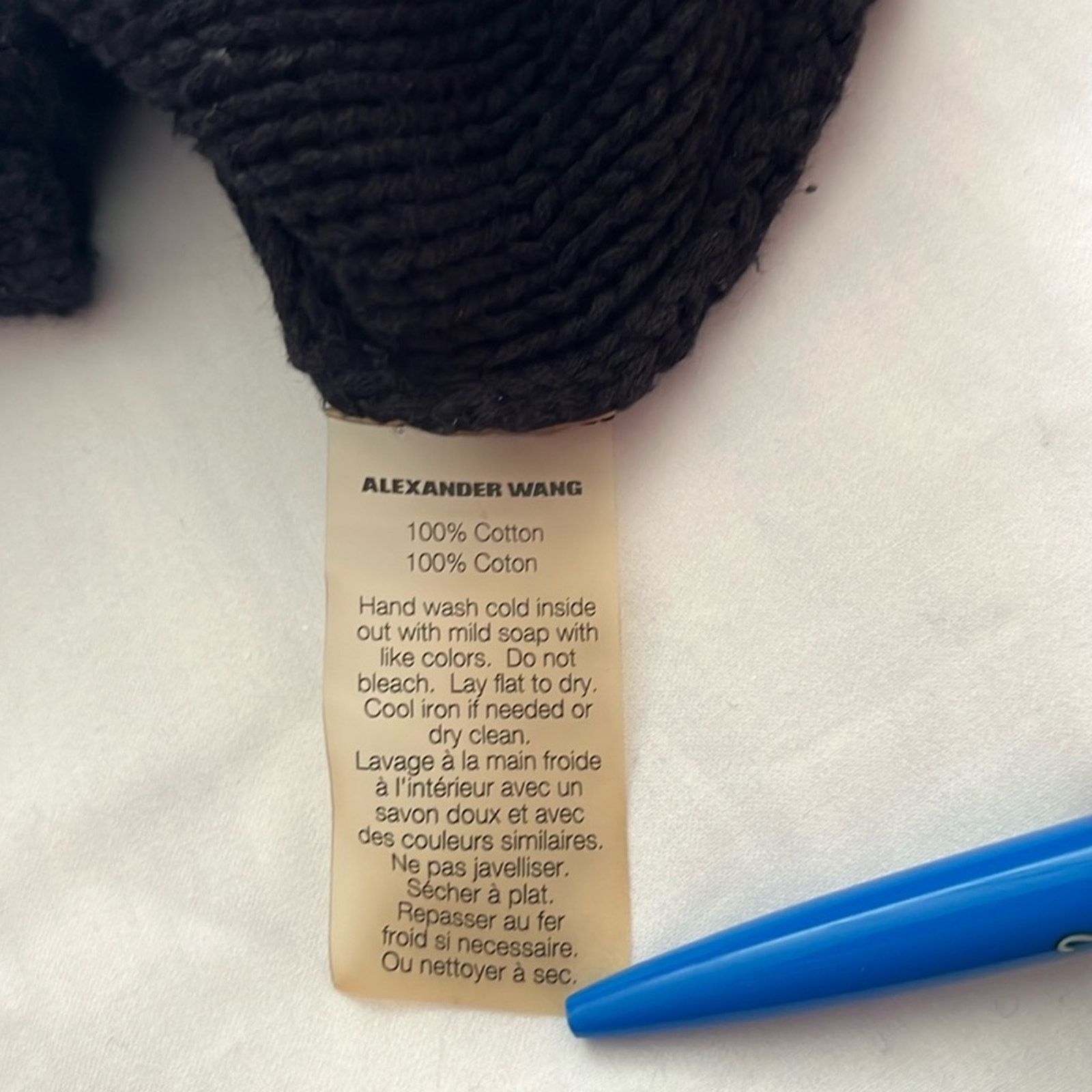 Alexander Wang T Alexander Wang Black Cotton Knit Hooded Sweater Size M Size M / US 6-8 / IT 42-44 - 4 Thumbnail