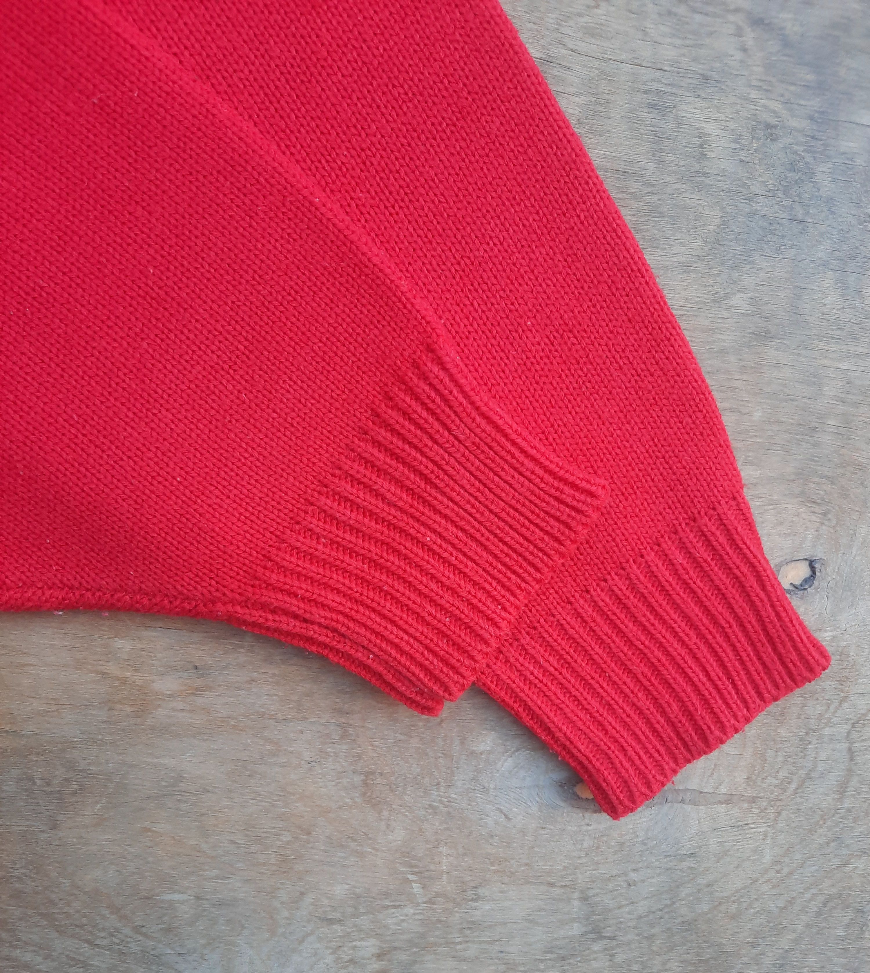 Levi's Vintage Clothing Rare Levi’s 501 Logo Red Knit Sweater Pullover Y2K Size US XL / EU 56 / 4 - 5 Thumbnail