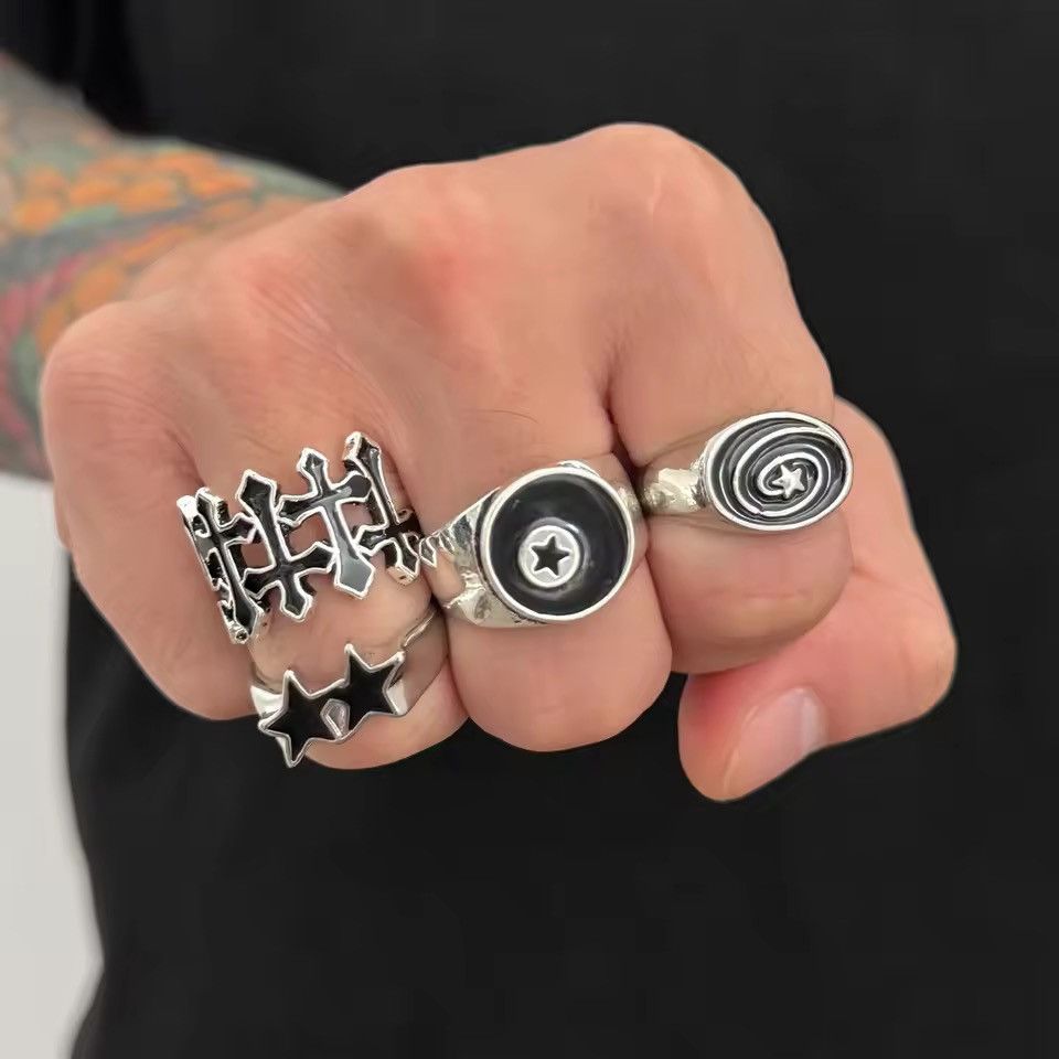 Stussy Tribe リング Stussy × Vintage SUPER RARE 80s STUSSY TRIBE CROWN RING READ