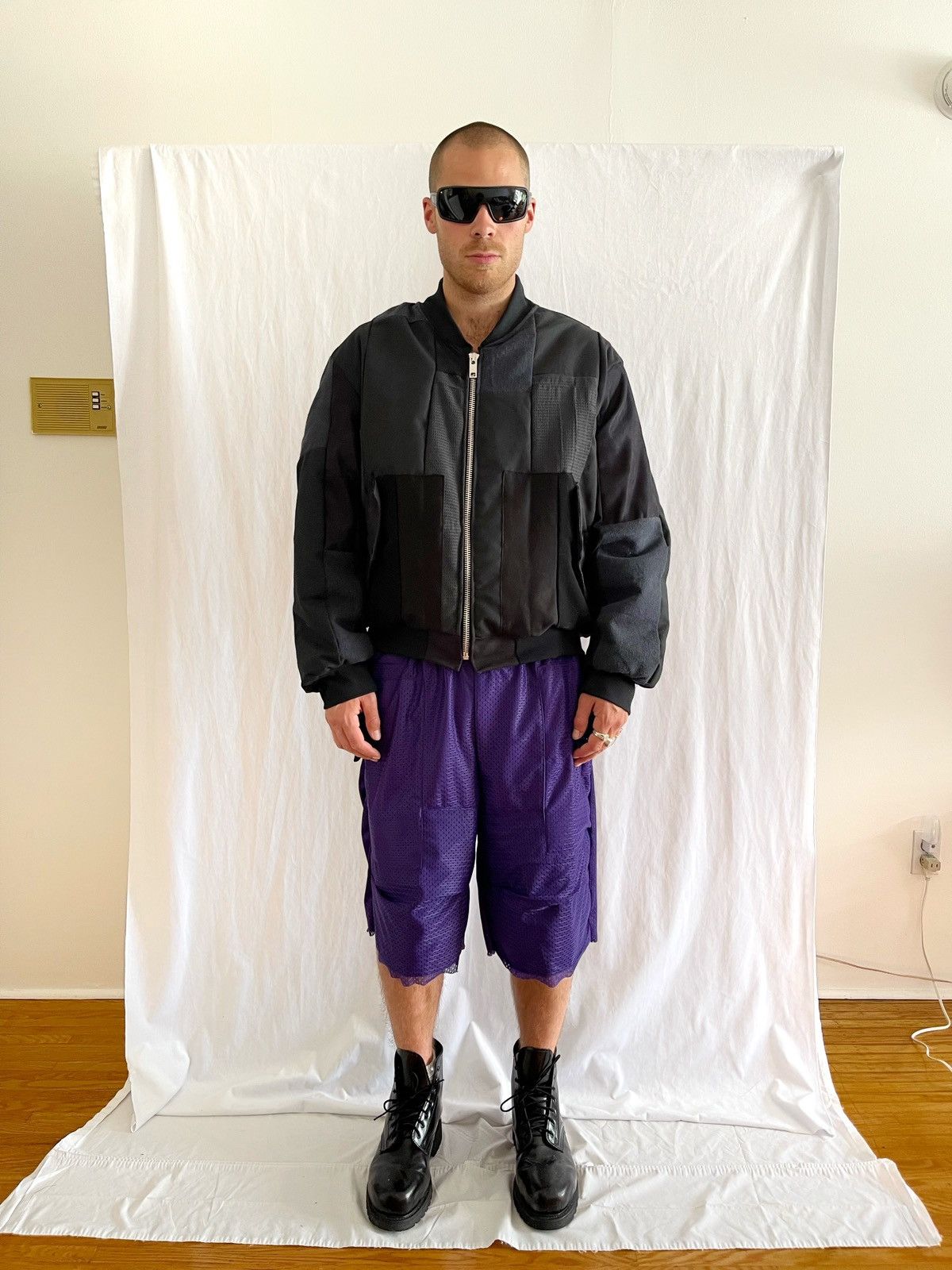 Chorley Double layer mesh cargo 3d shape double knee length shorts Size US 34 / EU 50 - 2 Thumbnail