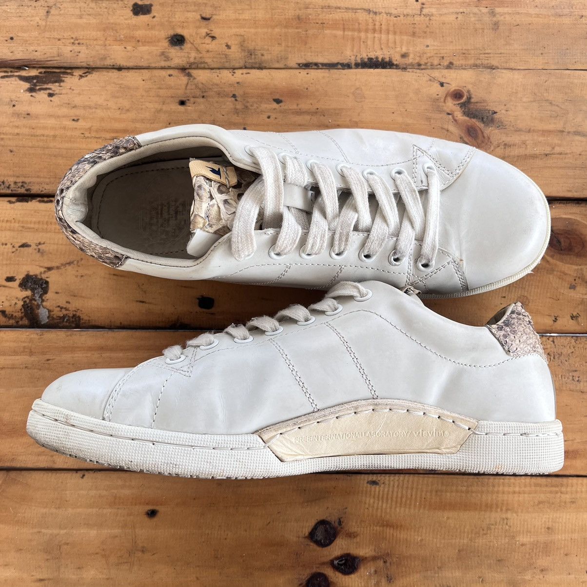 Visvim Visvim Foley-Folk Low Snake Skin Sneakers Size US 8.5 / EU 41-42 - 8 Thumbnail