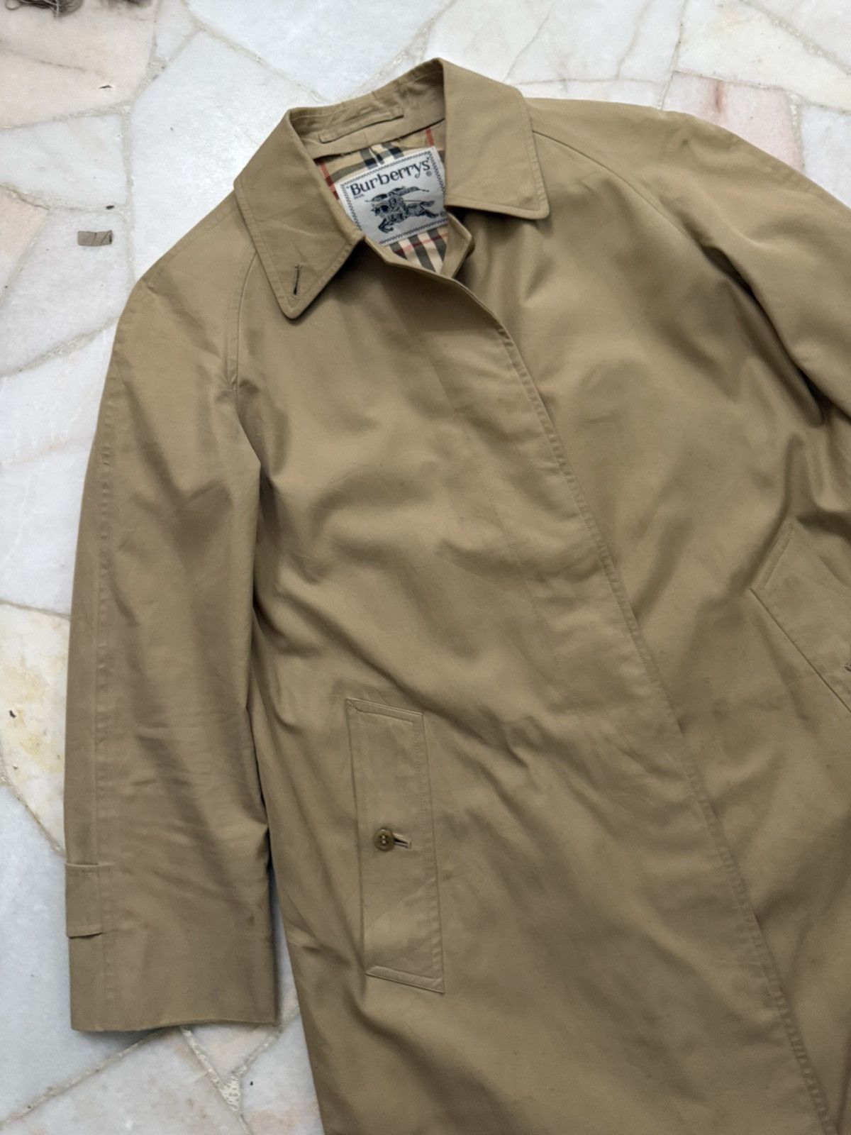 Burberry Vintage Burberry Nova Check Trench Coat Size US S / EU 44-46 / 1 - 4 Thumbnail