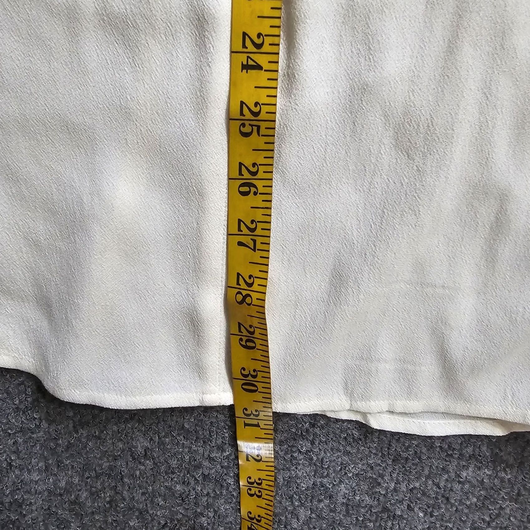 J. Jill J. Jill Top Womens 1X White Button Long Sleeve Casual Minimal Shirt Blouse Capsule Career Classic Size XL / US 12-14 / IT 48-50 - 6 Thumbnail
