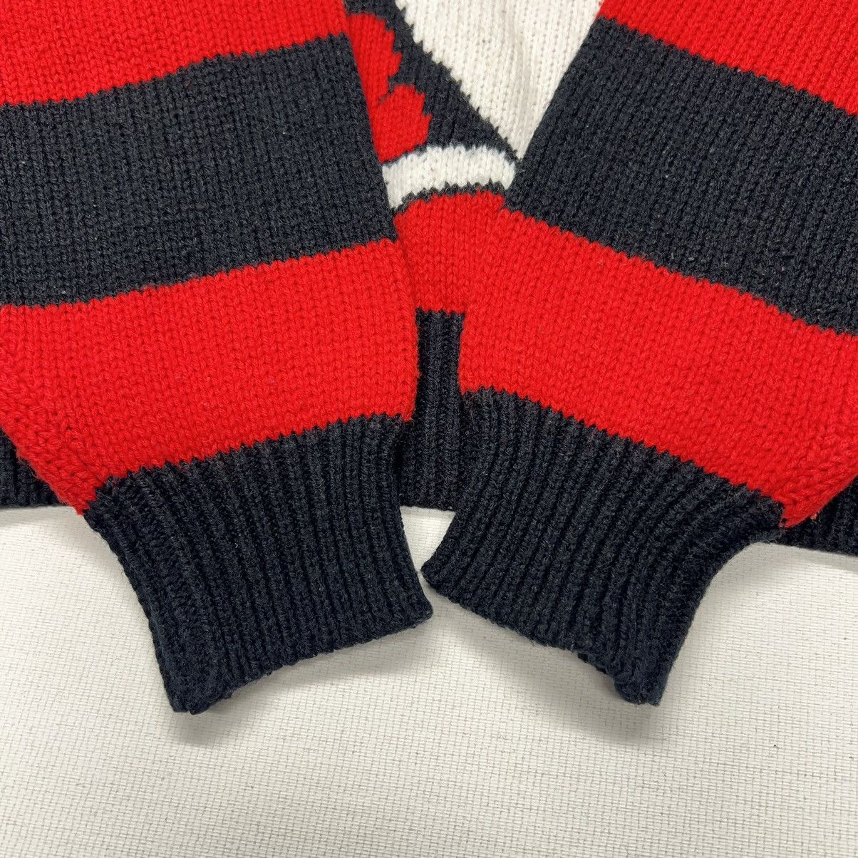 Disney × Mickey Mouse × Vintage VTG Mickey & Co Sweater Minnie Mouse Disney Red Knit Striped Size S / US 4 / IT 40 - 9 Thumbnail